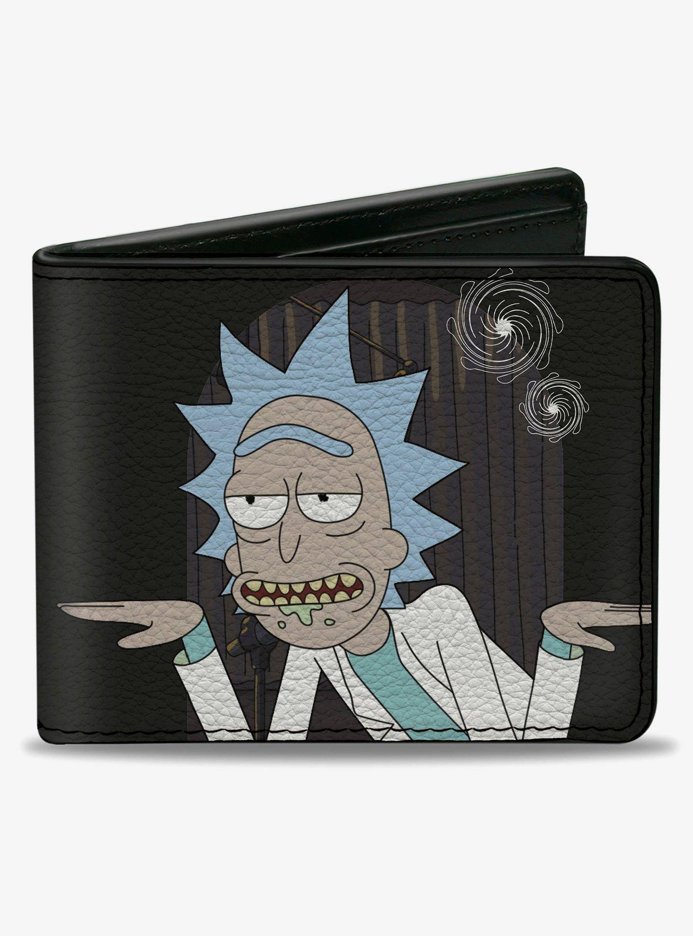 Rick and Morth Rick Get Schwifty Quotes Bifold Wallet, , hi-res