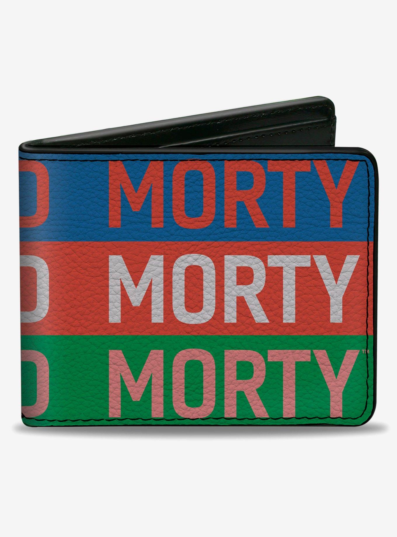 Rick and Morty Text Stripe Multi Bifold Wallet, , hi-res