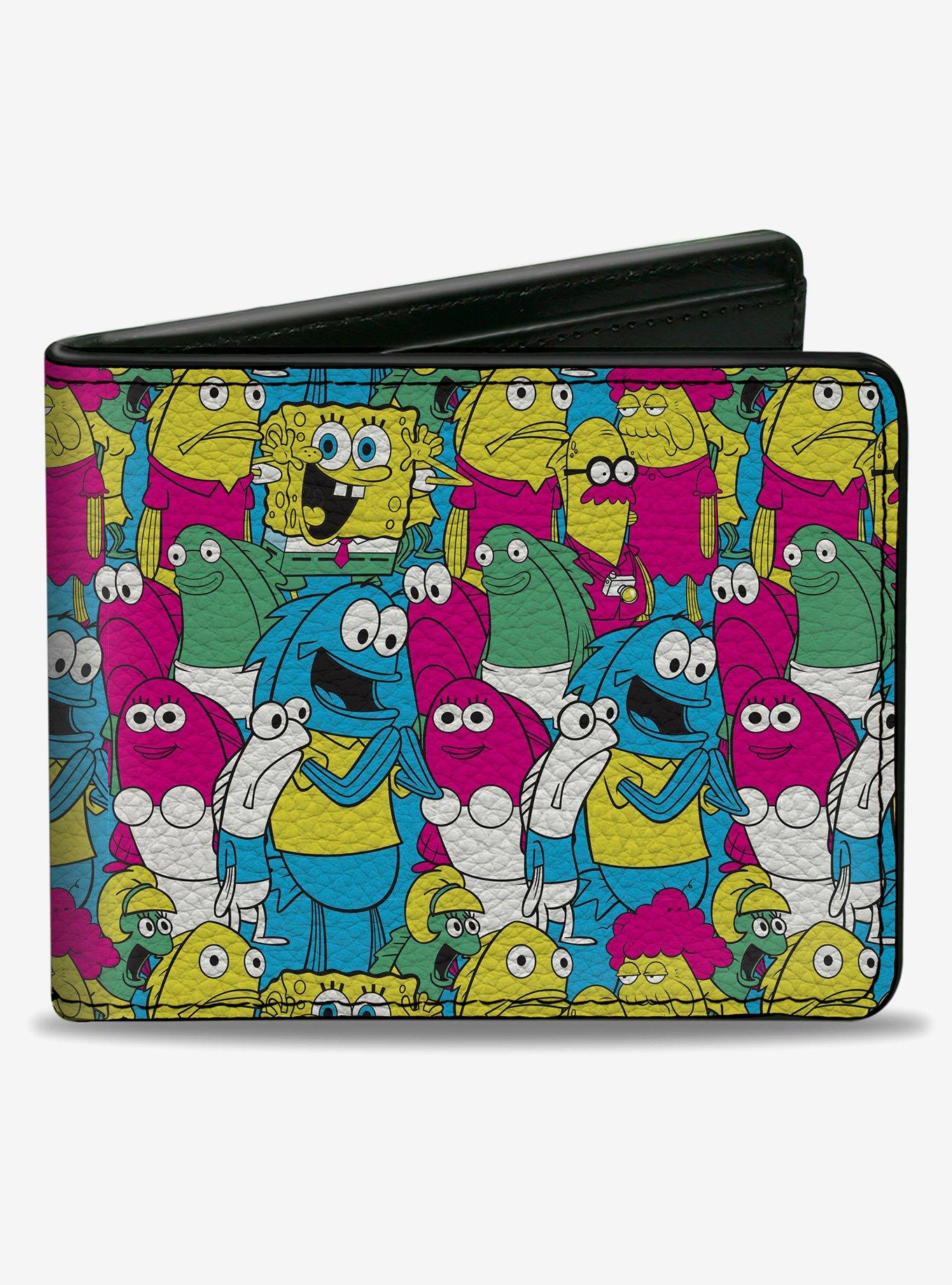 SpongeBob SquarePants and Friends Collage Bifold Wallet, , hi-res