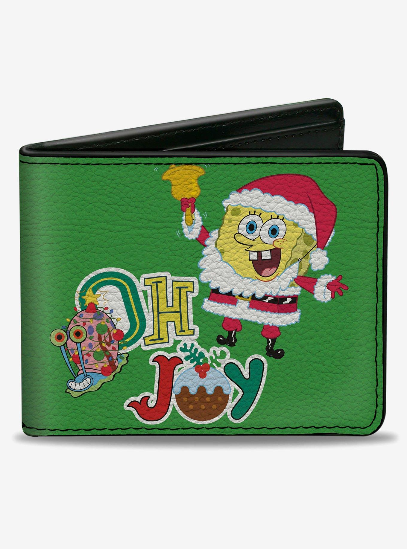 SpongeBob SquarePants and Gary Oh Joy Holiday Pose Bifold Wallet, , hi-res