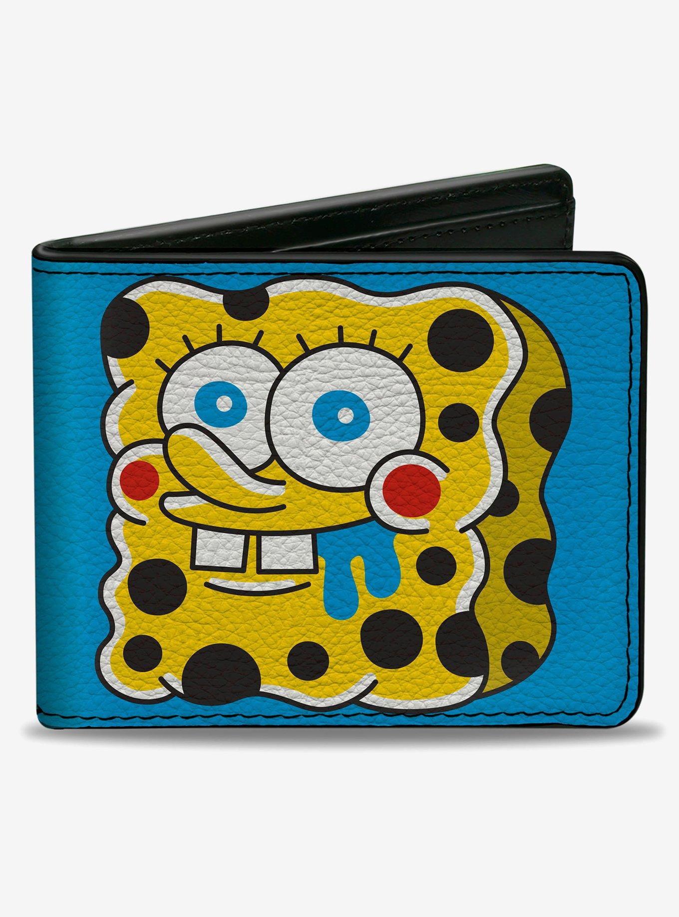 SpongeBob SquarePants Drooling and Melting Faces Bifold Wallet, , hi-res
