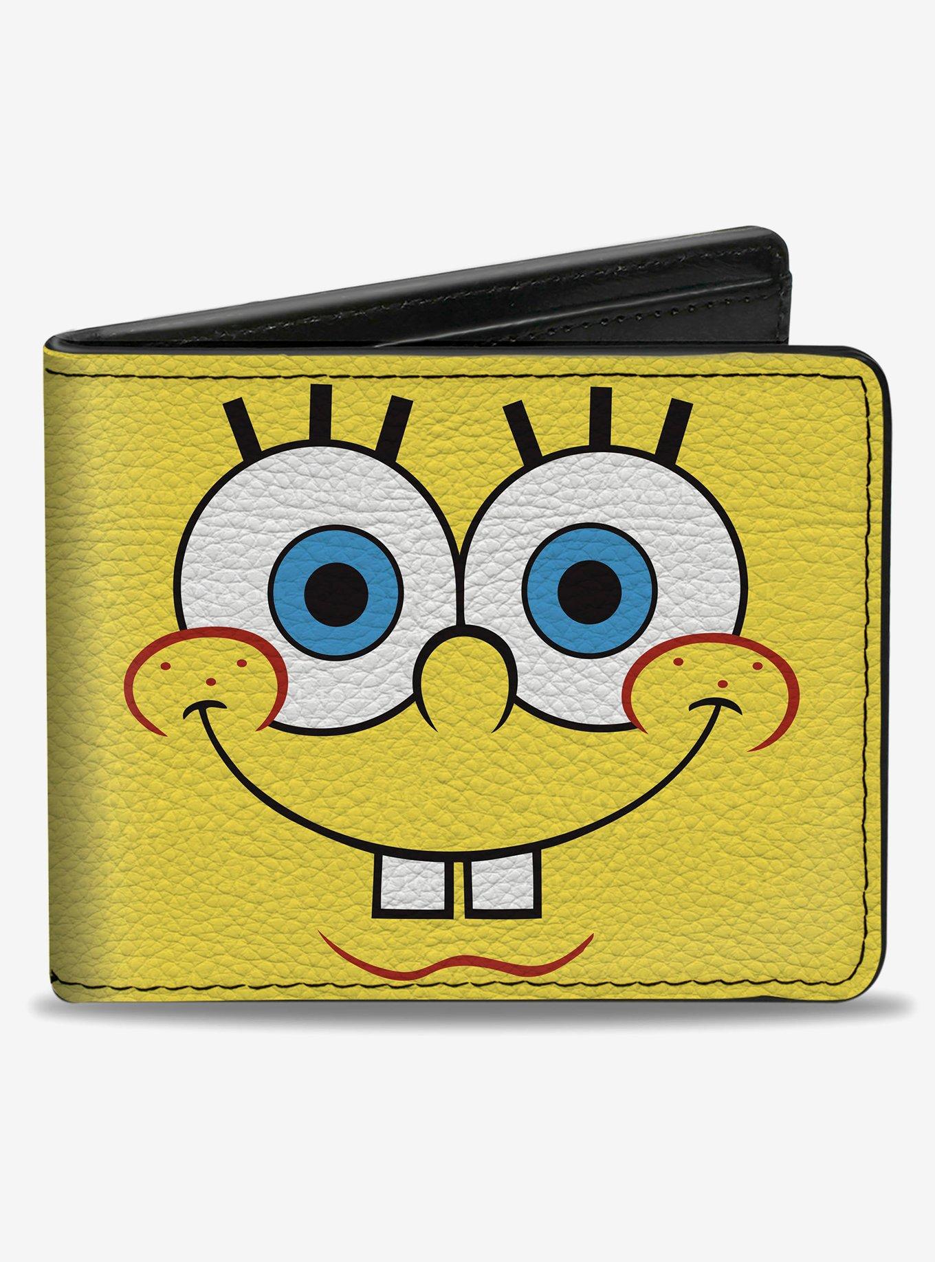 SpongeBob SquarePants I'm Ready Face Close Up Bifold Wallet, , hi-res