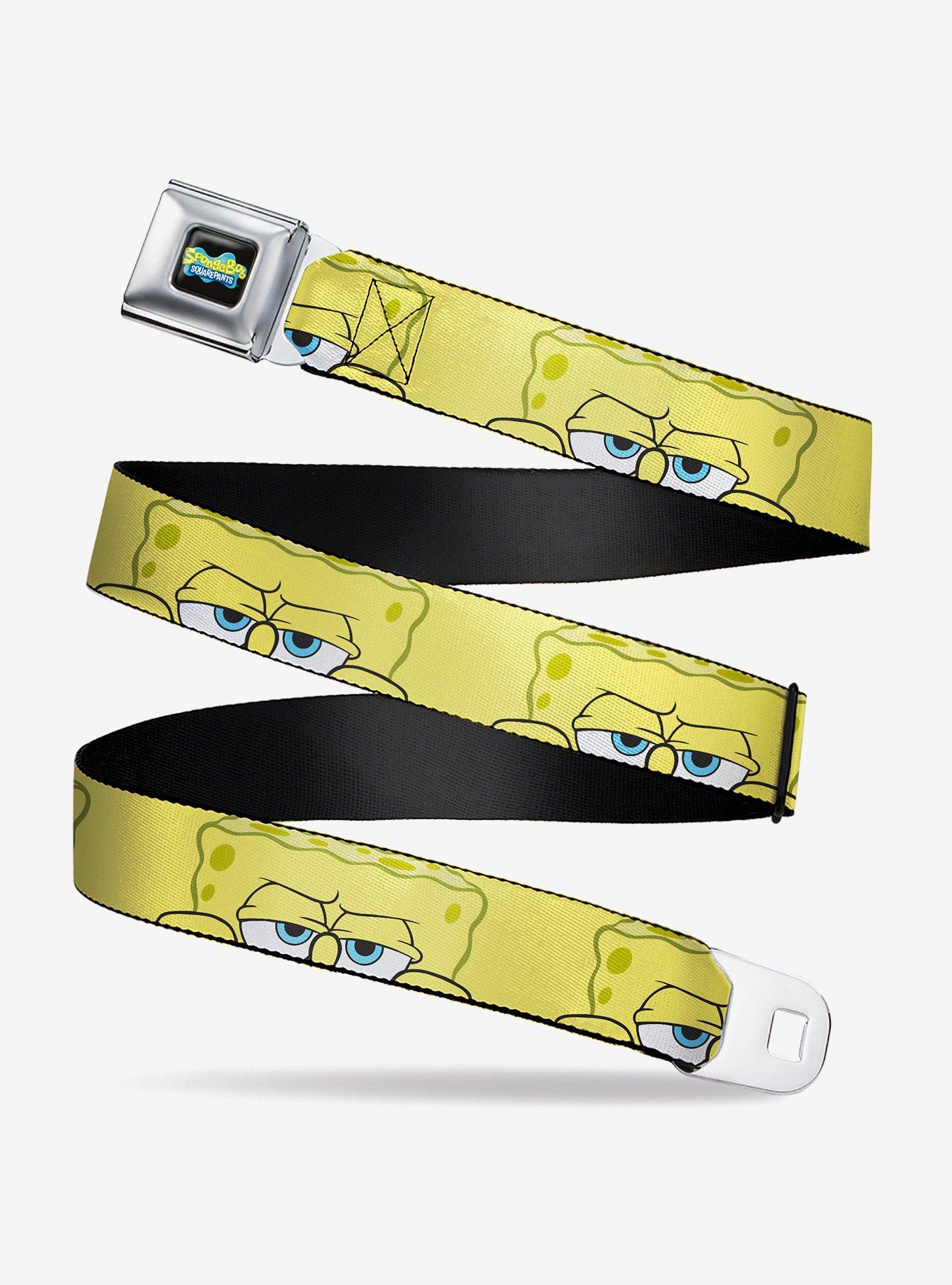 SpongeBob SquarePants Close Up Face Seatbelt Buckle Belt, , hi-res