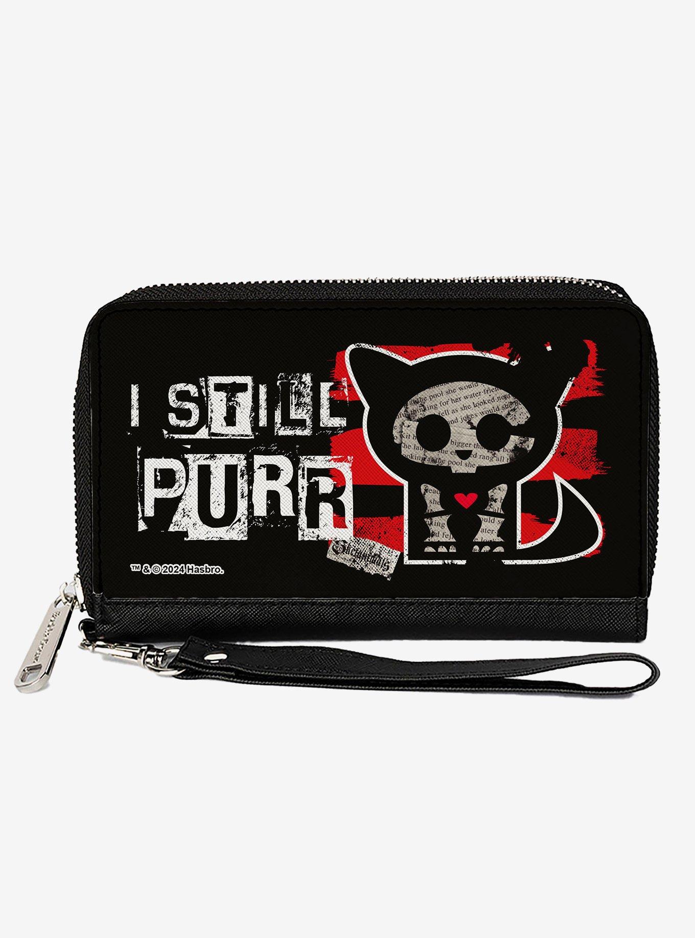 Skelanimals Kit The Cat I Still Purr Pose Zip Around Wallet, , hi-res