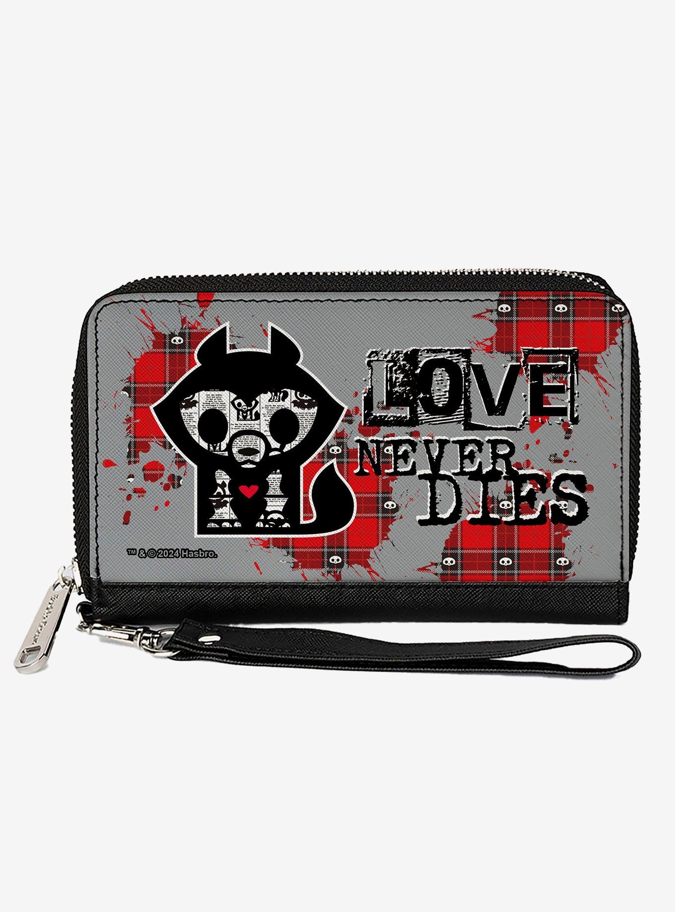 Skelanimals Jae The Wolf Love Never Dies Pose Zip Around Wallet, , hi-res