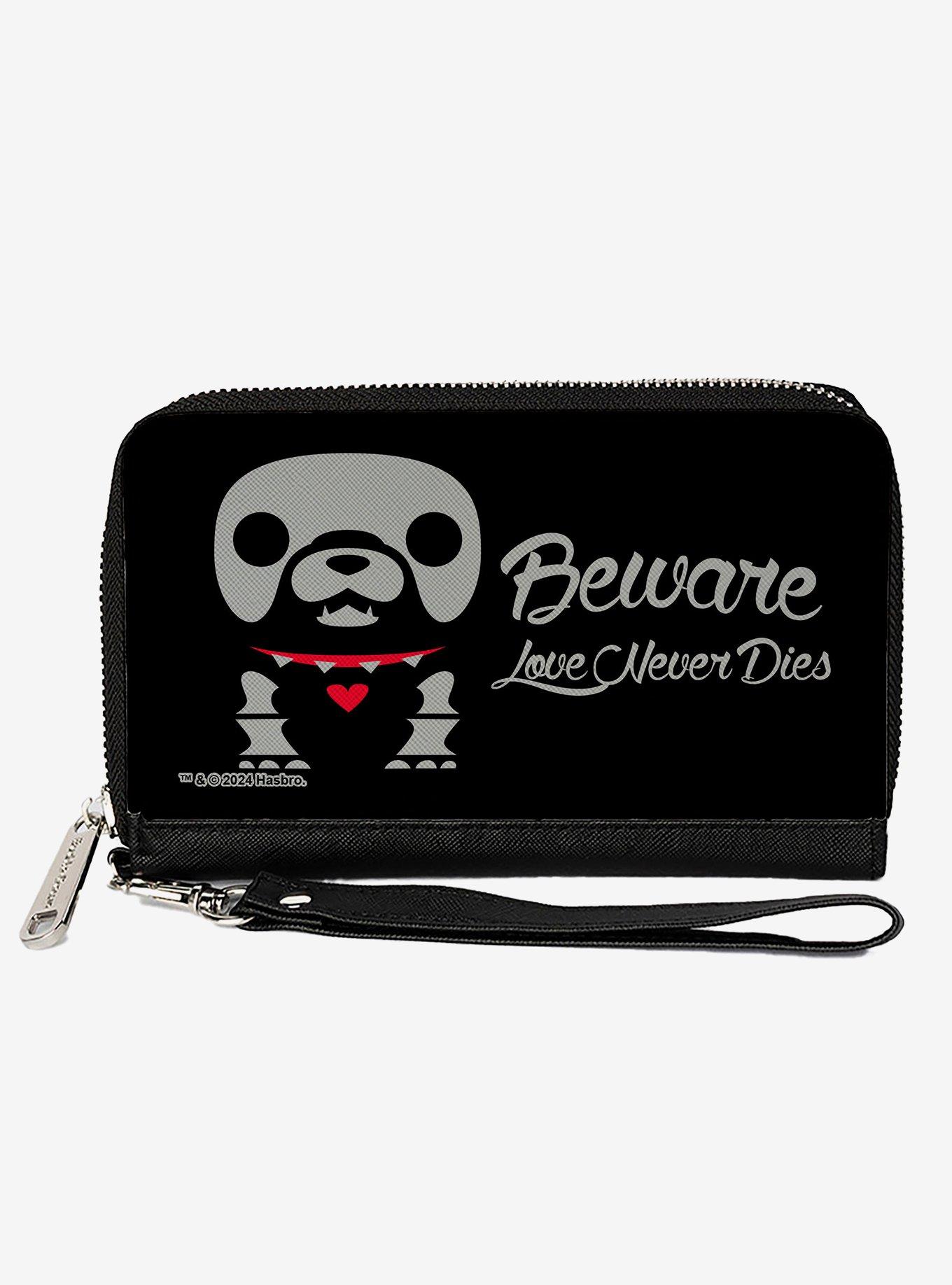 Skelanimals Maxx The Bulldog Beware Love Never Dies Pose Zip Around Wallet, , hi-res