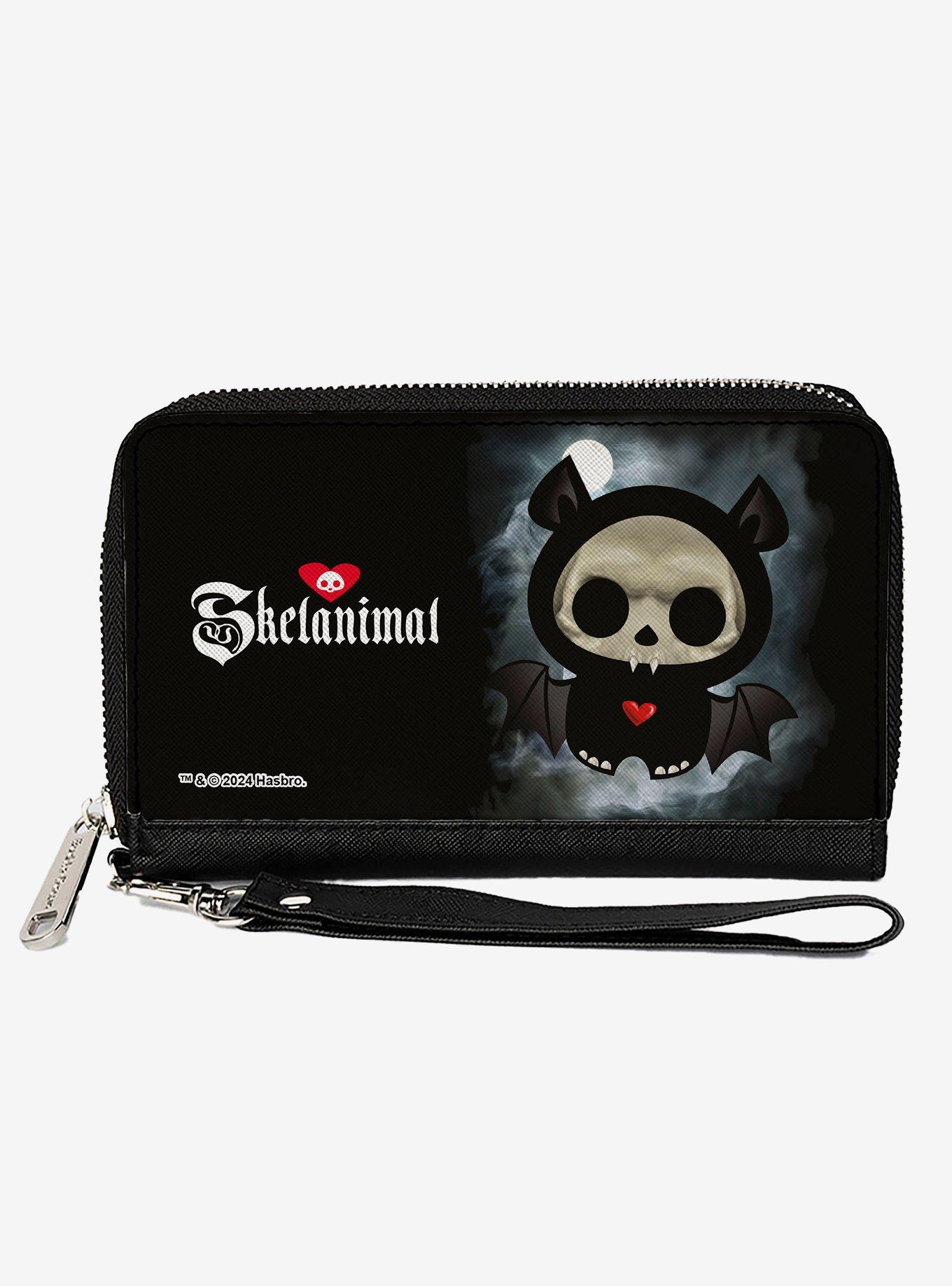 Skelanimals Diego The Bat Fog Pose and Title Logo Zip Around Wallet, , hi-res