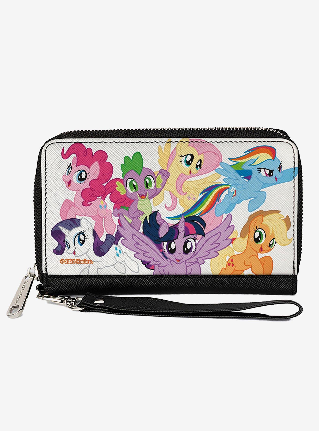 My Little Pony Mane Six and Spike Action Poses Group Zip Around Wallet, , hi-res