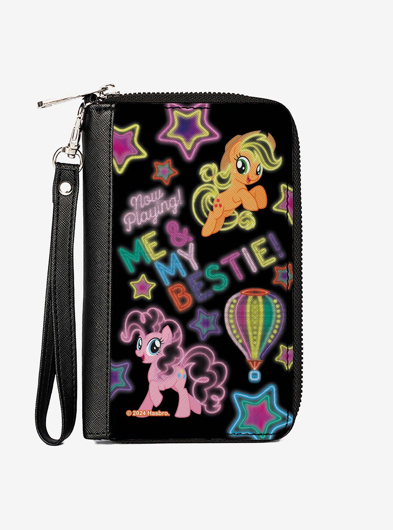 My Little Pony Pinkie Pie and Applejack Me and My Bestie Neon Zip Around Wallet, , hi-res