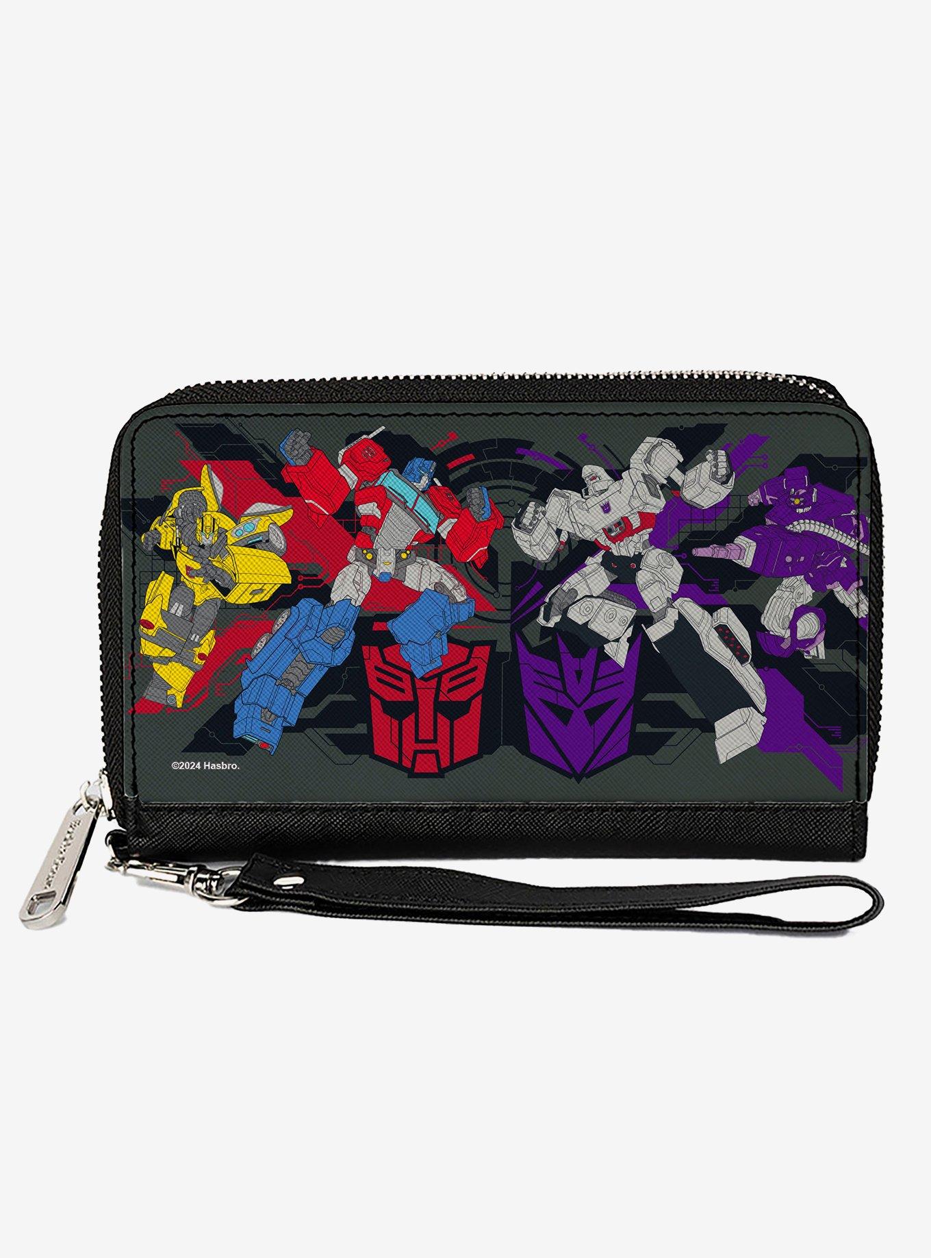 Transformers Autobots vs Decepticons Poses Zip Around Wallet, , hi-res