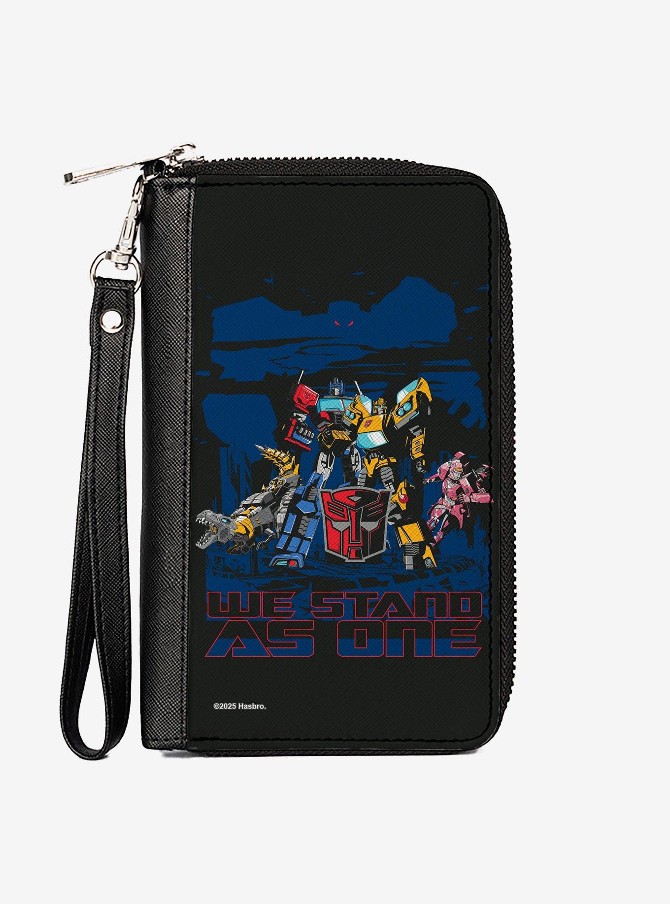 Transformers Autobots We Stand As One Pose Red Zip Around Wallet, , hi-res