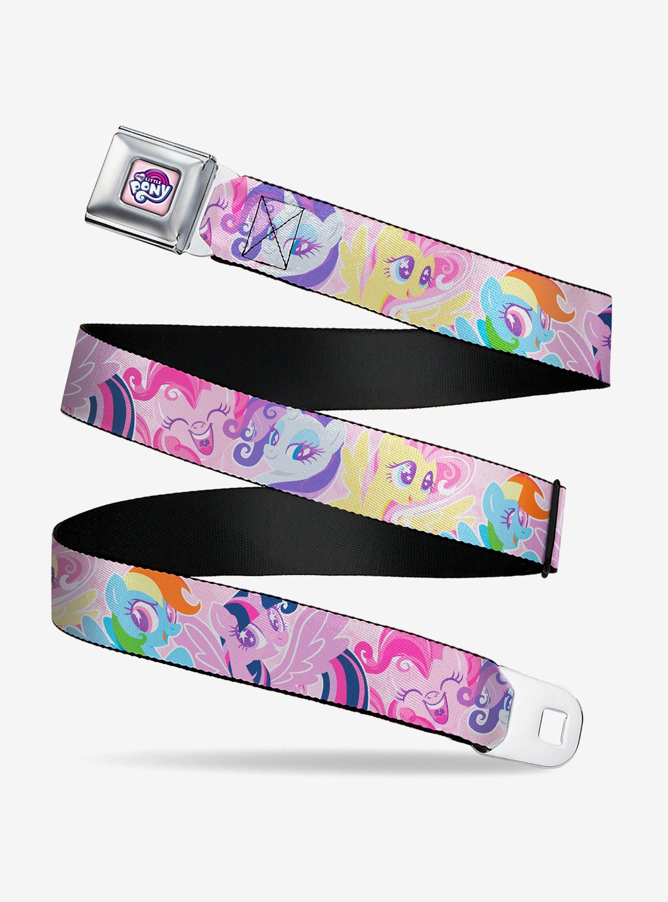 My Little Pony Five Pony Poses Pink Seatbelt Buckle Belt, , hi-res