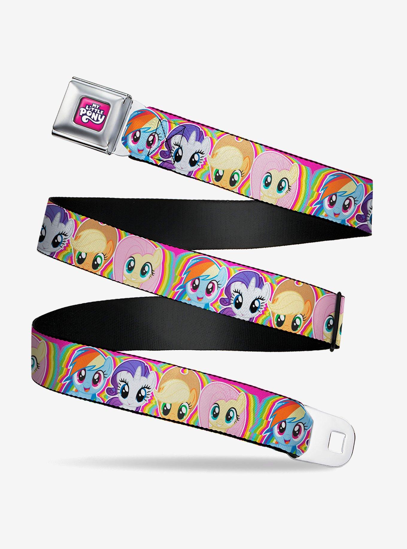 My Little Pony Four Pony Close Up Faces Seatbelt Buckle Belt, , hi-res