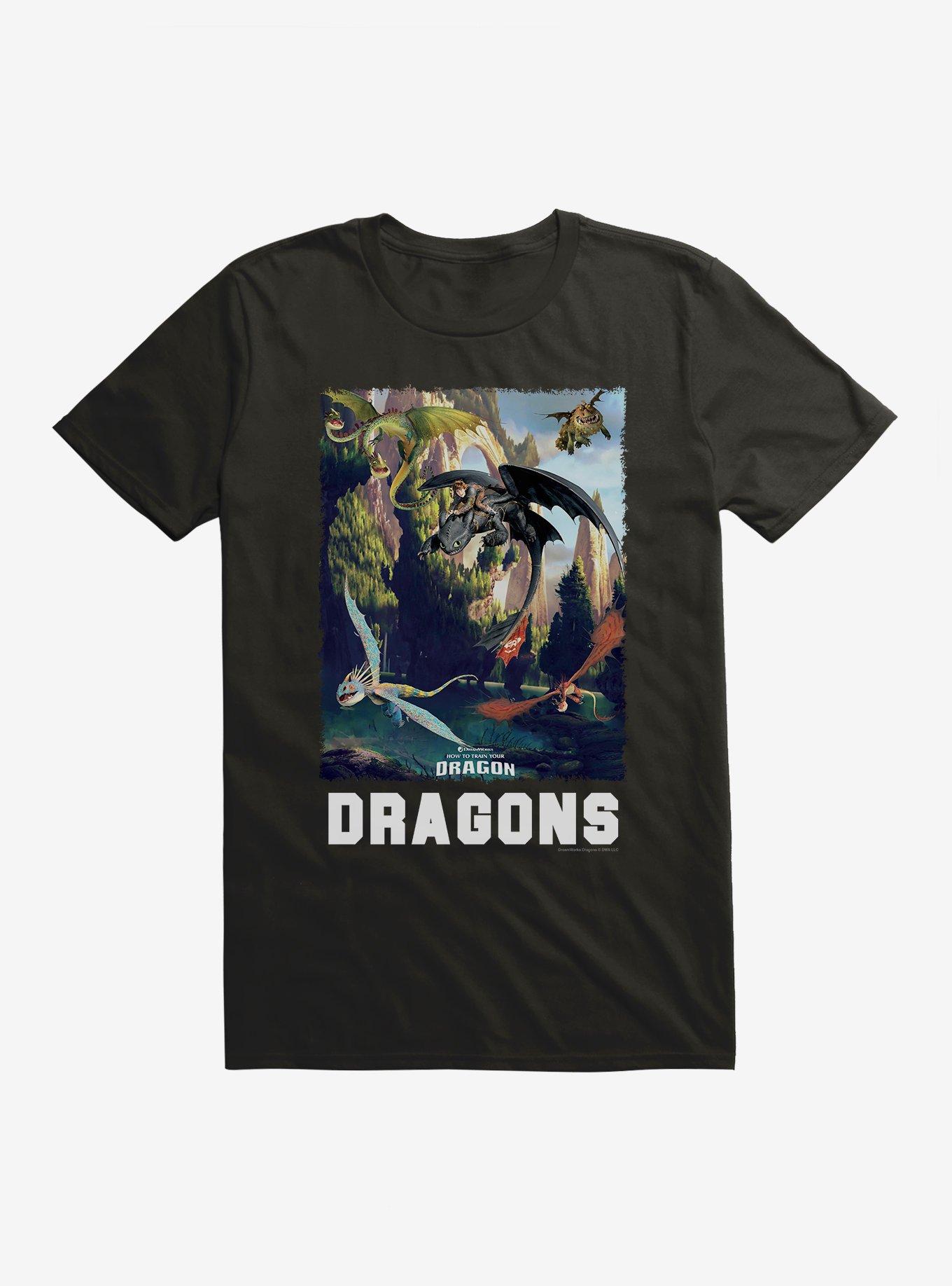How To Train Your Dragon Dragons T-Shirt, , hi-res