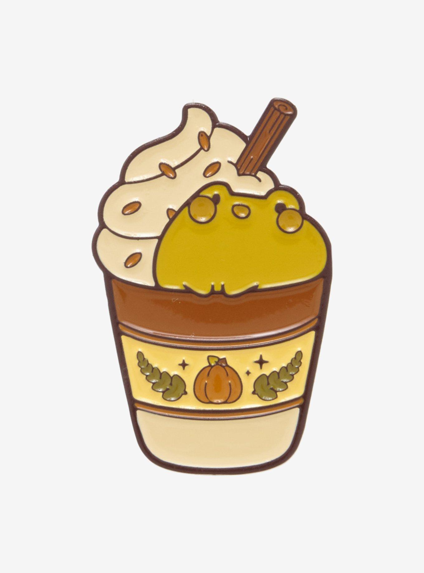 Frog Latte Enamel Pin By Rihnlin, , hi-res