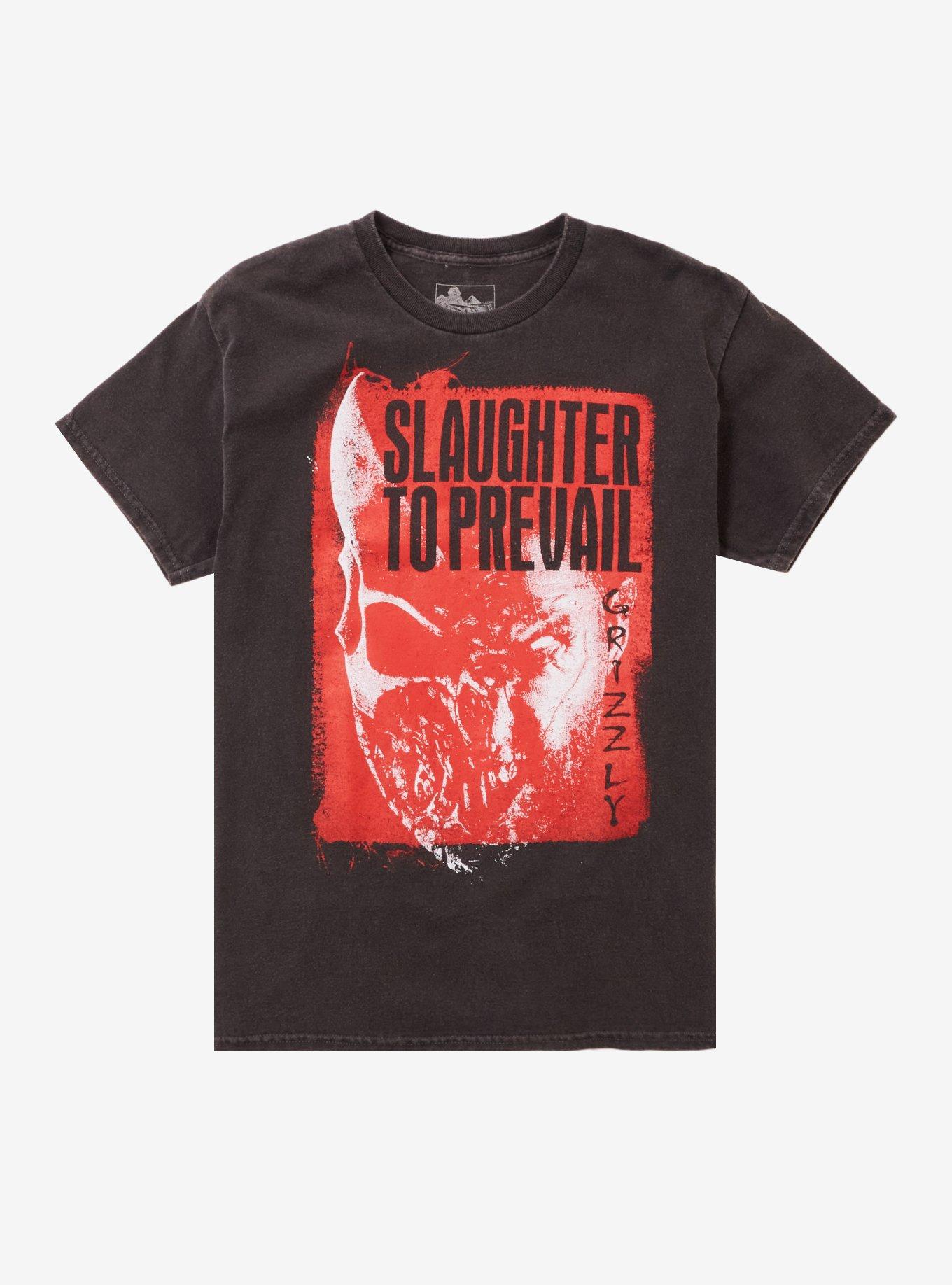 Slaughter To Prevail Grizzly Pigment-Dye T-Shirt Hot Topic Exclusive, , hi-res