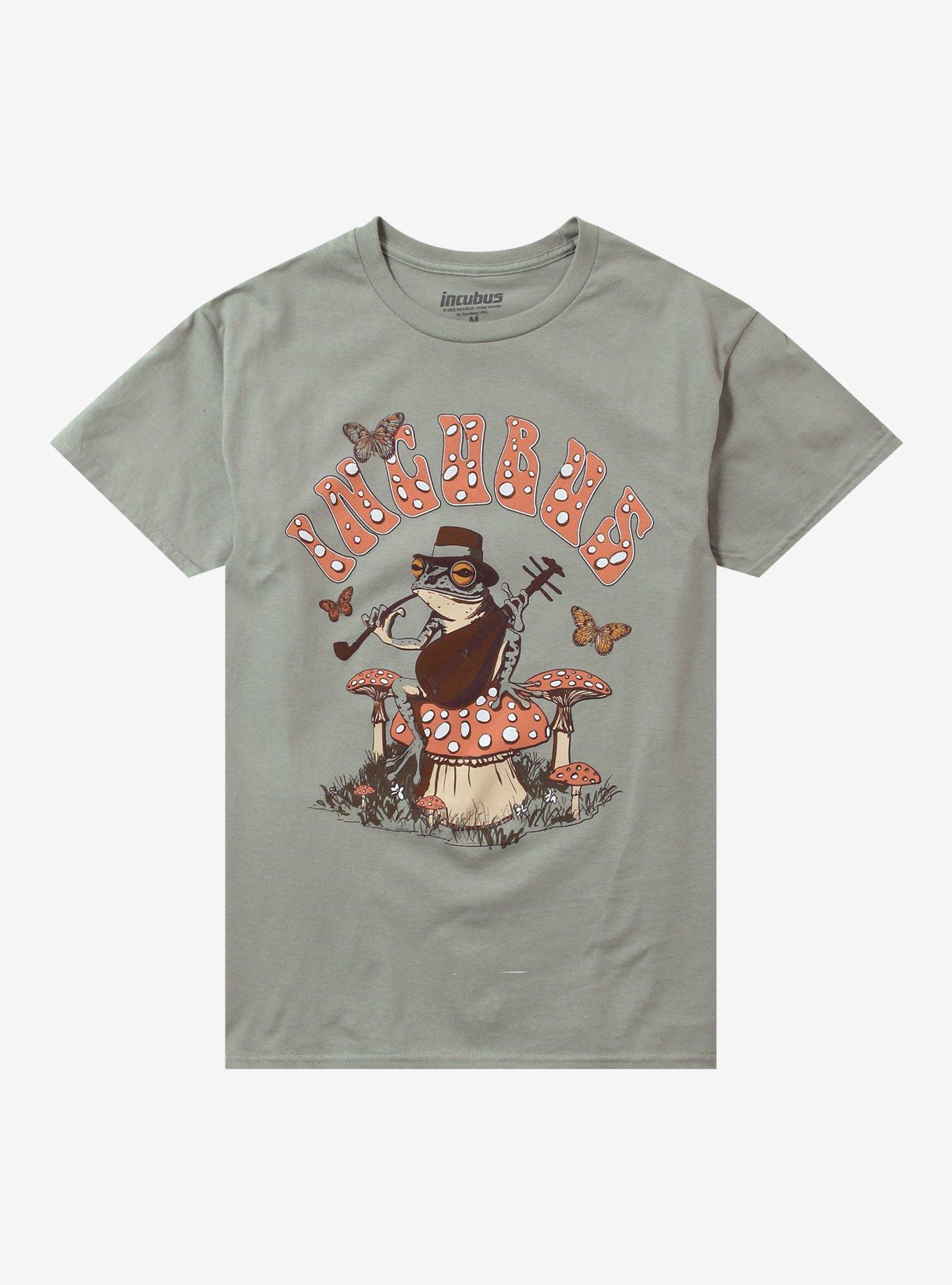 Incubus Mushroom Frog Boyfriend Fit Girls T-Shirt, , hi-res