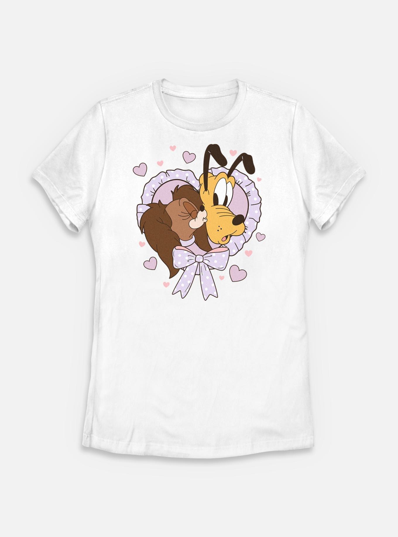 Disney Mickey Mouse Puppy Love Womens T-Shirt, WHITE, hi-res
