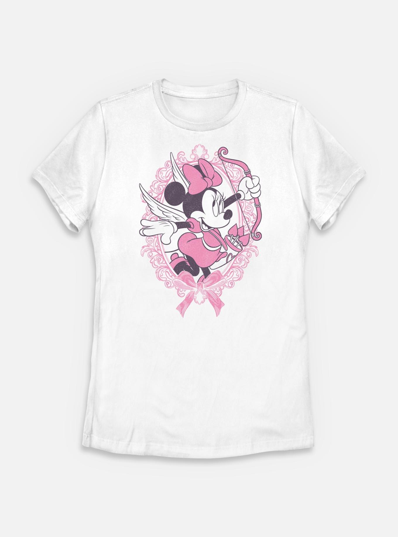 Disney Minnie Mouse Fancy Cupid Womens T-Shirt, WHITE, hi-res