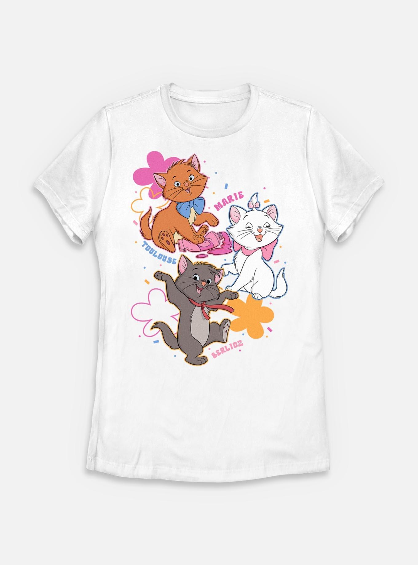 Disney The AristoCats Friends Womens T-Shirt, WHITE, hi-res