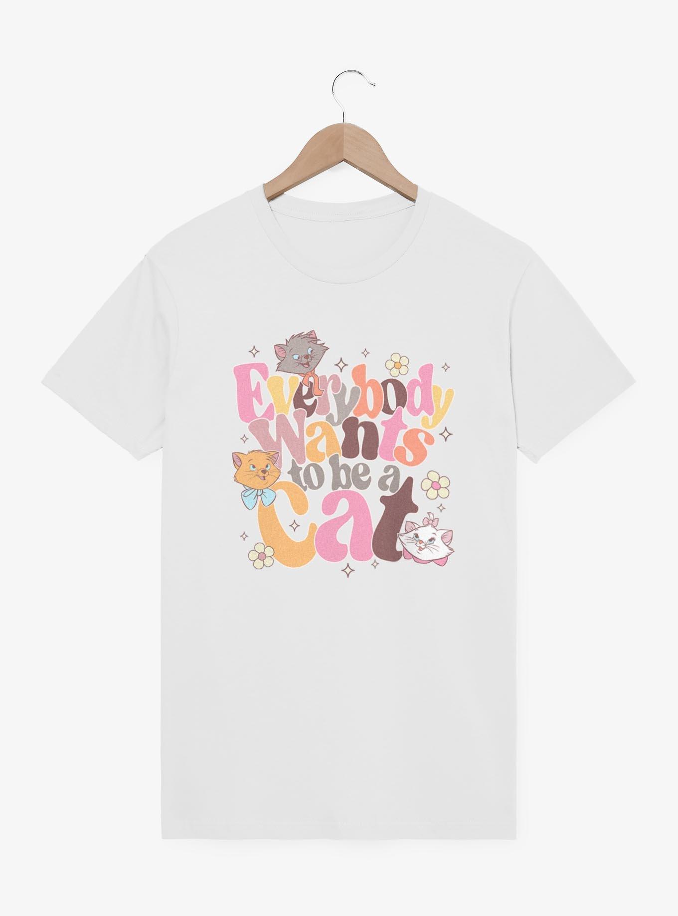Disney The AristoCats Everybody Wants To Be A Cat T-Shirt, WHITE, hi-res