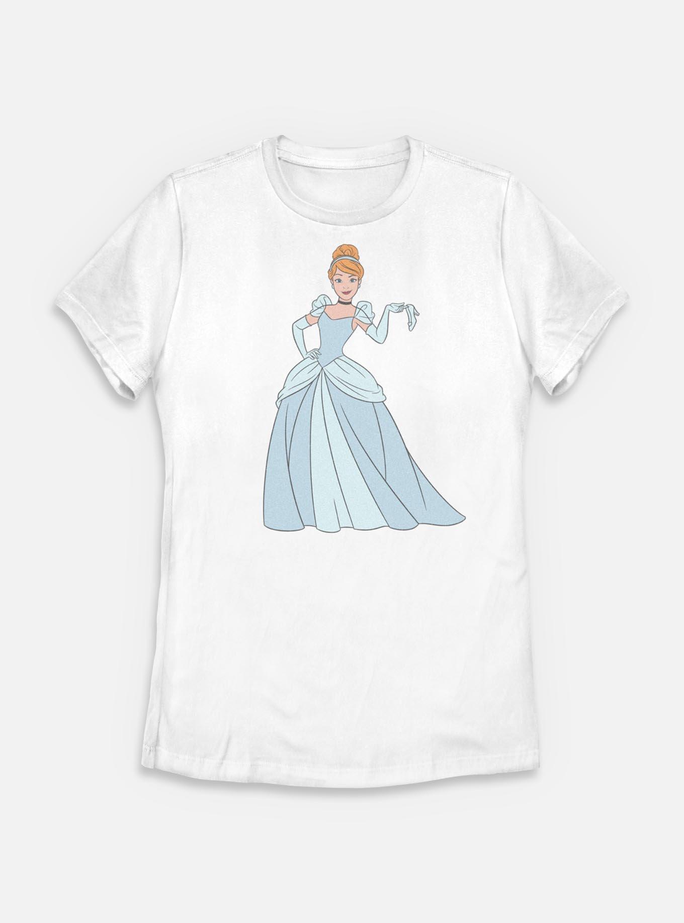 Disney Princesses Big Cinderella Womens T-Shirt, WHITE, hi-res