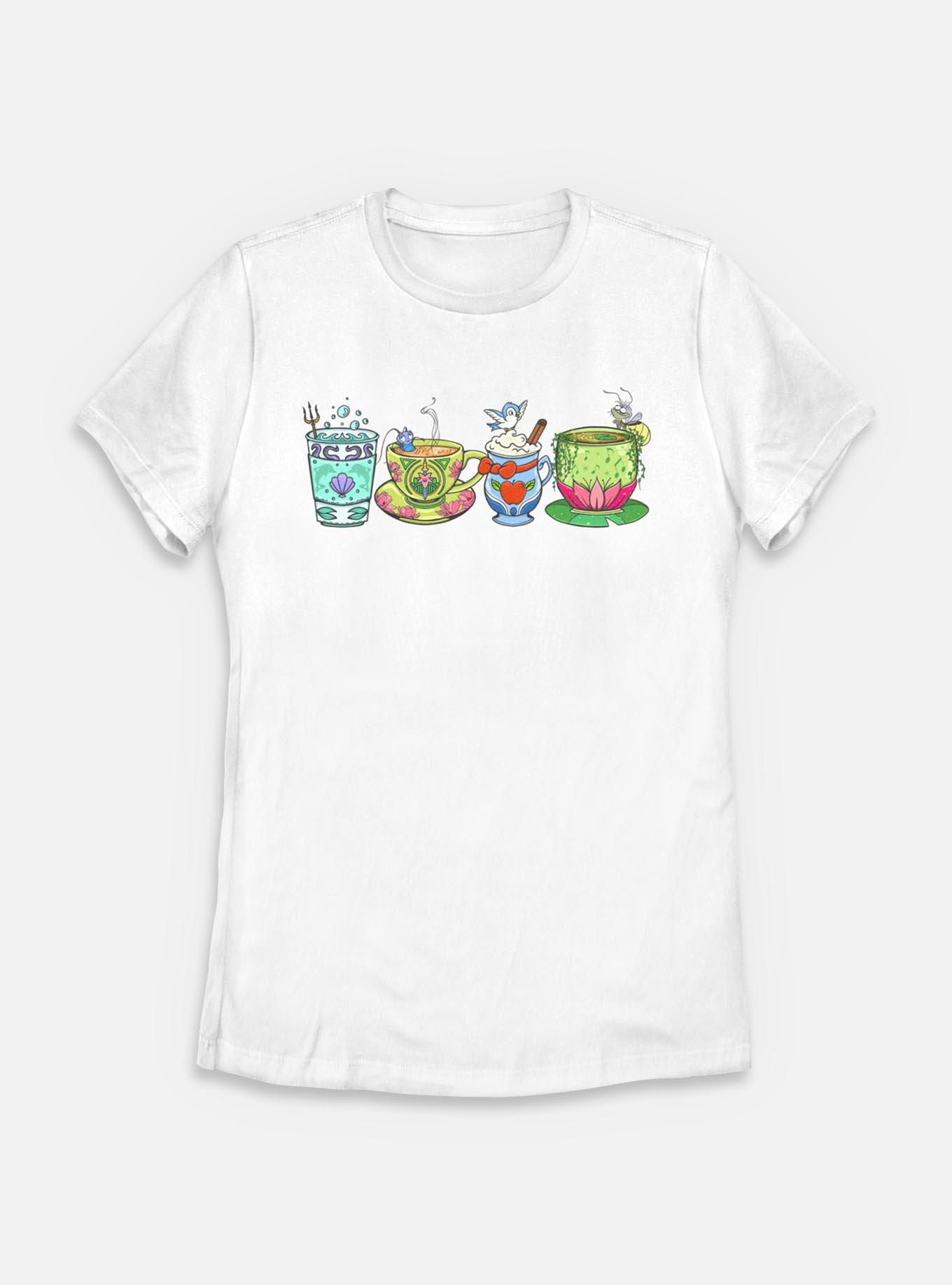 Disney Princesses Mug Line Womens T-Shirt, WHITE, hi-res