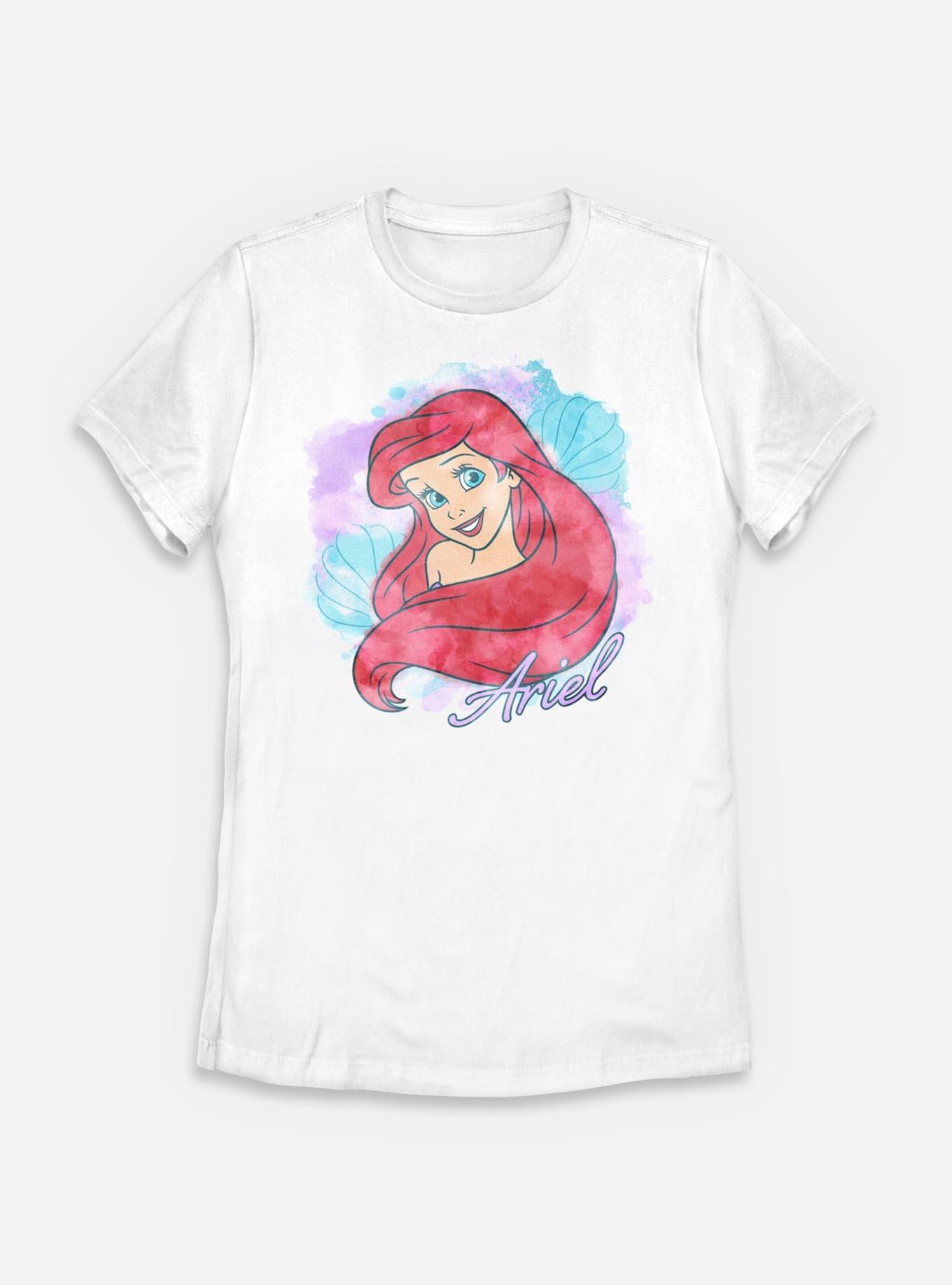 Disney Princesses Watercolor Ariel Womens T-Shirt, , hi-res