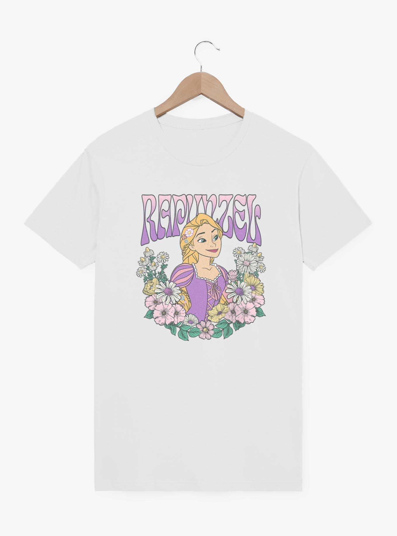 Disney Princesses Rapunzel Floral Wreath T-Shirt, WHITE, hi-res