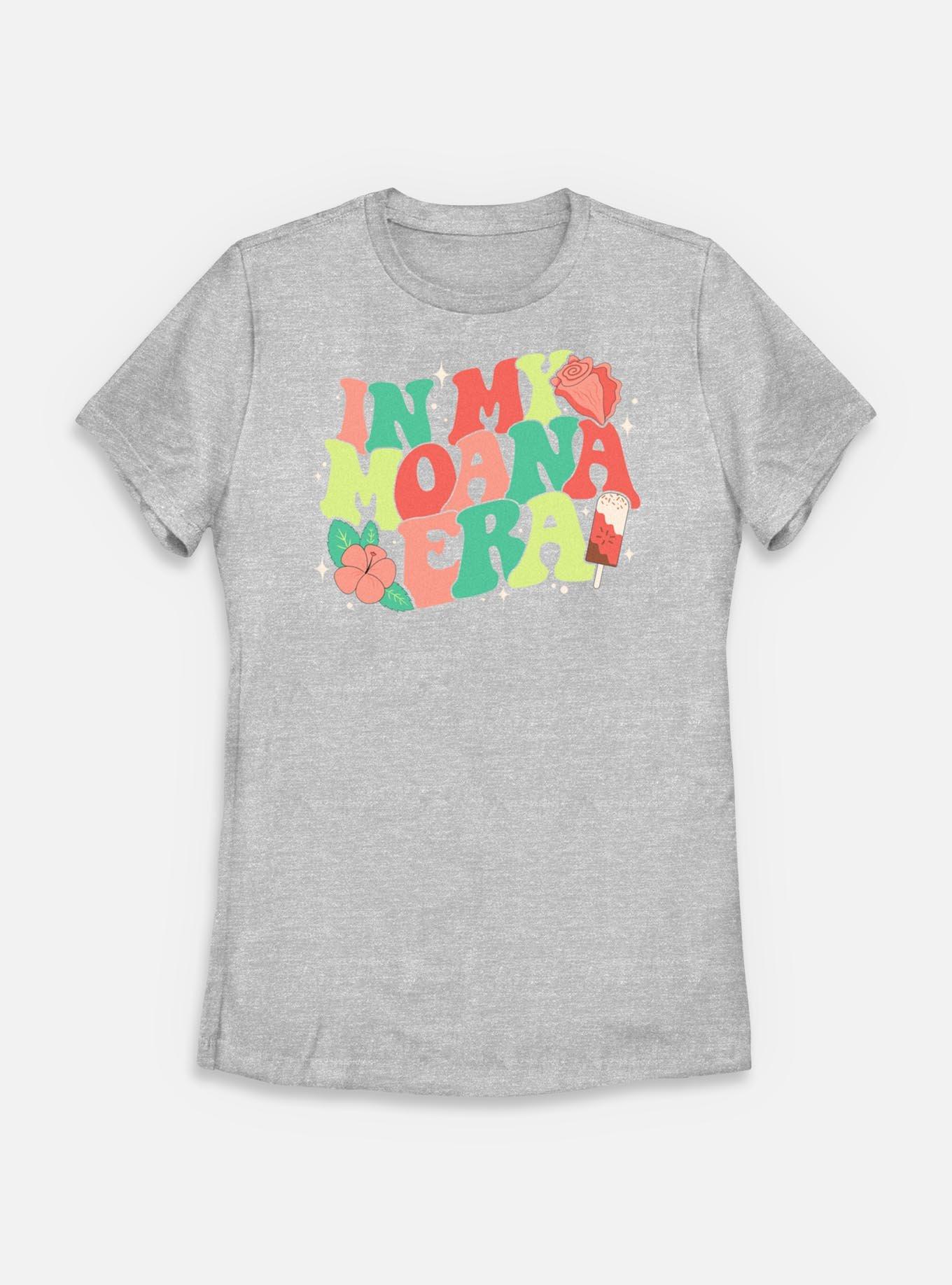 Disney Princesses In My Moana Era Womens T-Shirt, ATH HTR, hi-res