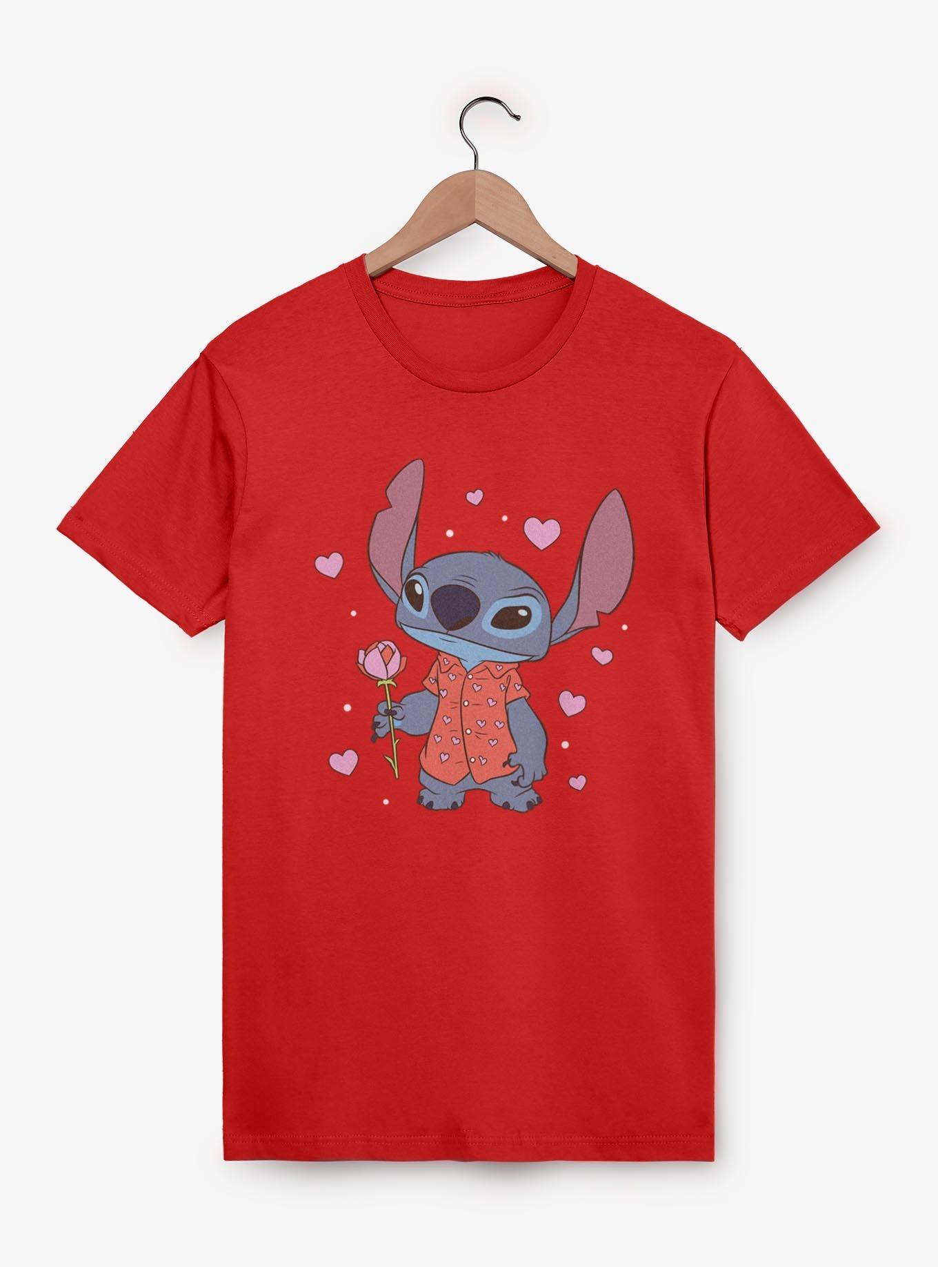 Disney Lilo & Stitch Be My Valentine T-Shirt, RED, hi-res