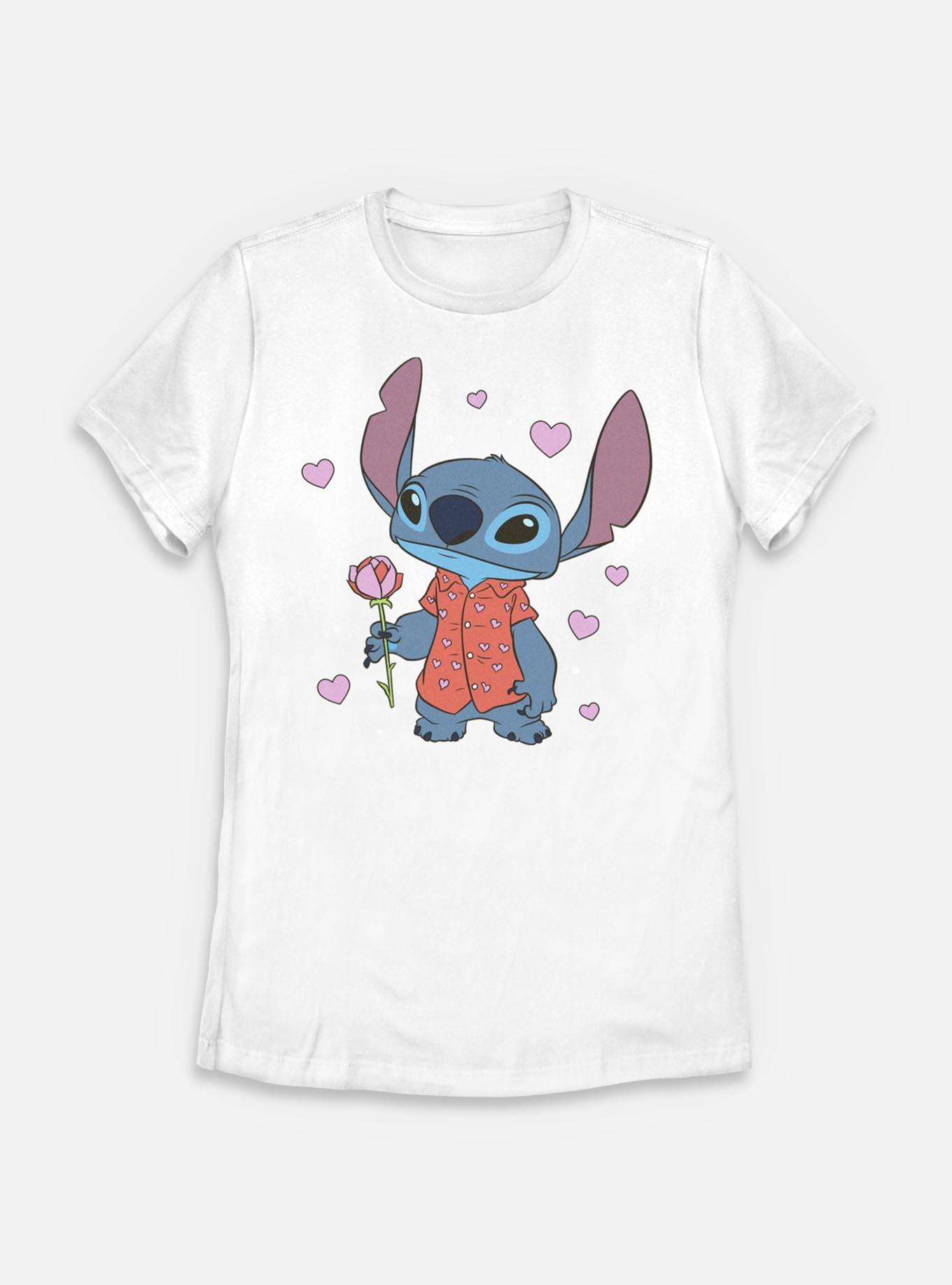 Disney Lilo & Stitch Be My Valentine Womens T-Shirt, WHITE, hi-res