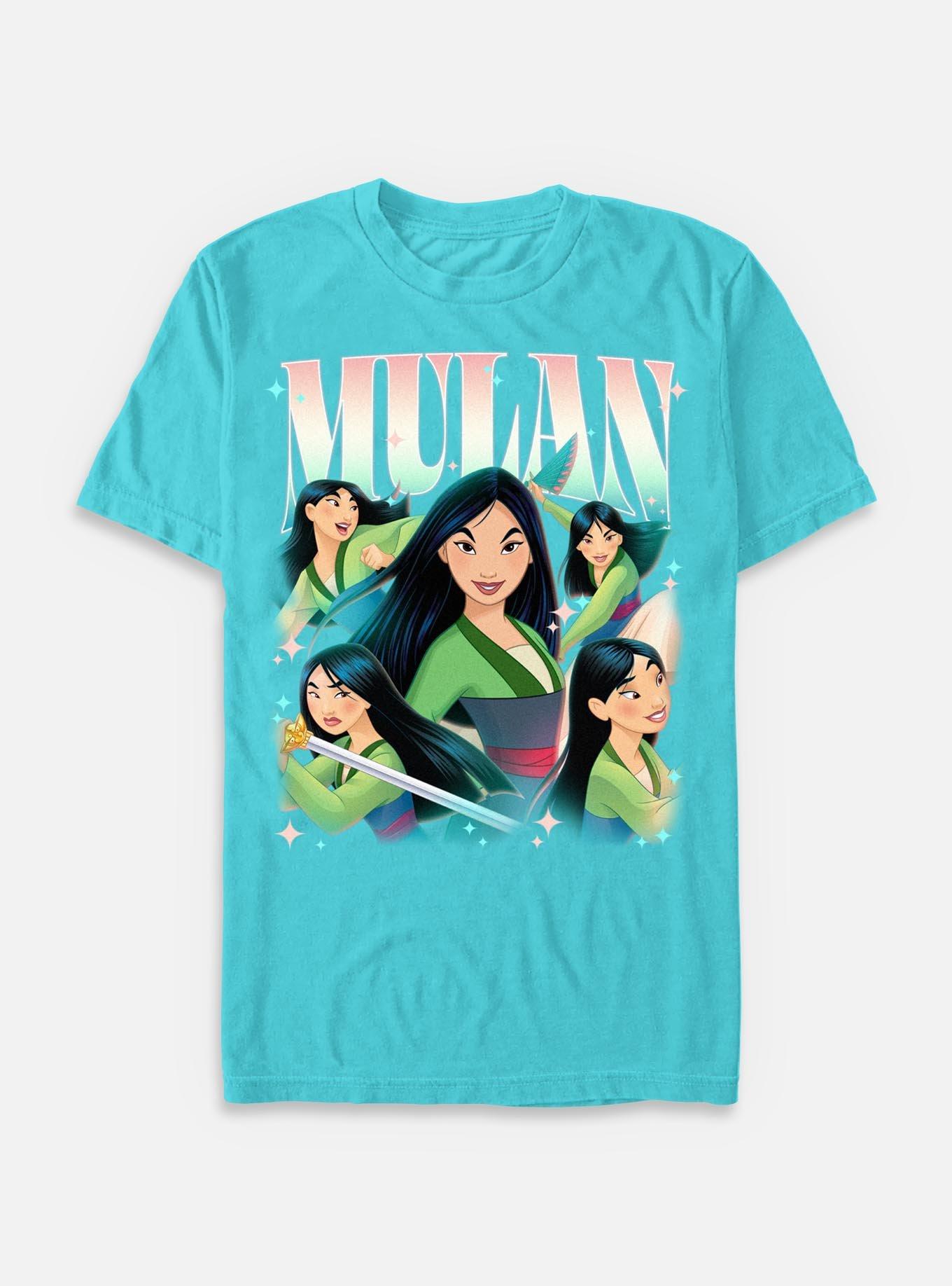 Disney Princesses Retro Mulan T-Shirt, TAHI BLUE, hi-res