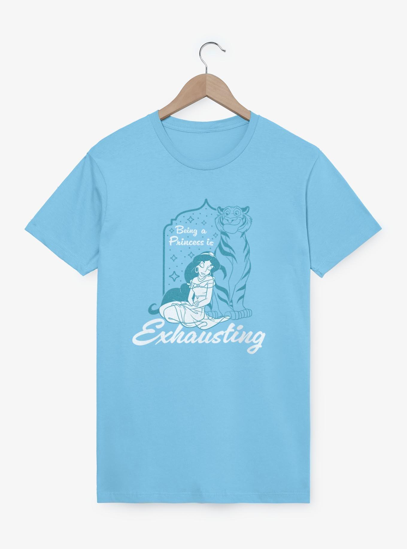 Disney Princesses Jasmine Being A Princess Is Exhausting T-Shirt, LT BLUE, hi-res