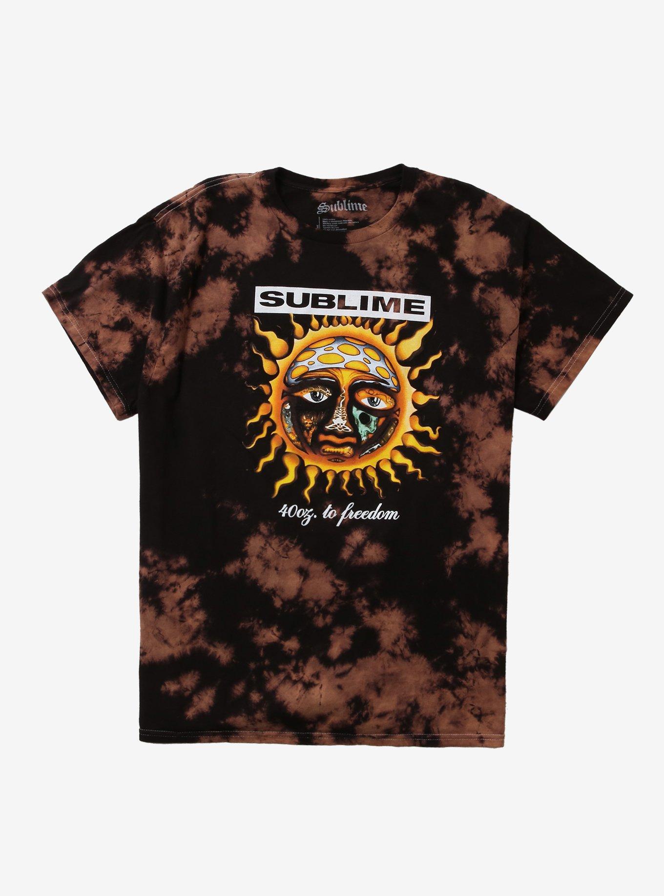 Sublime 40 Oz. To Freedom Sun Bleach-Dyed T-Shirt, , hi-res