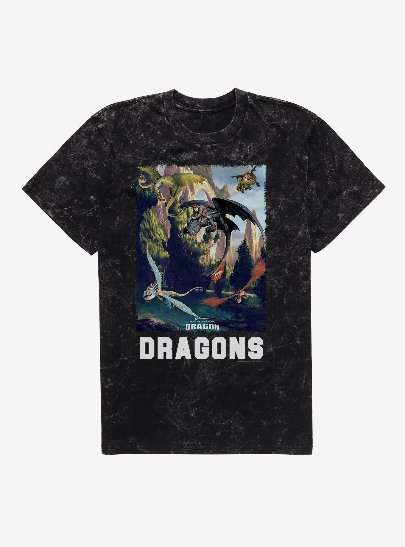 How To Train Your Dragon Dragons Mineral Wash T-Shirt, , hi-res