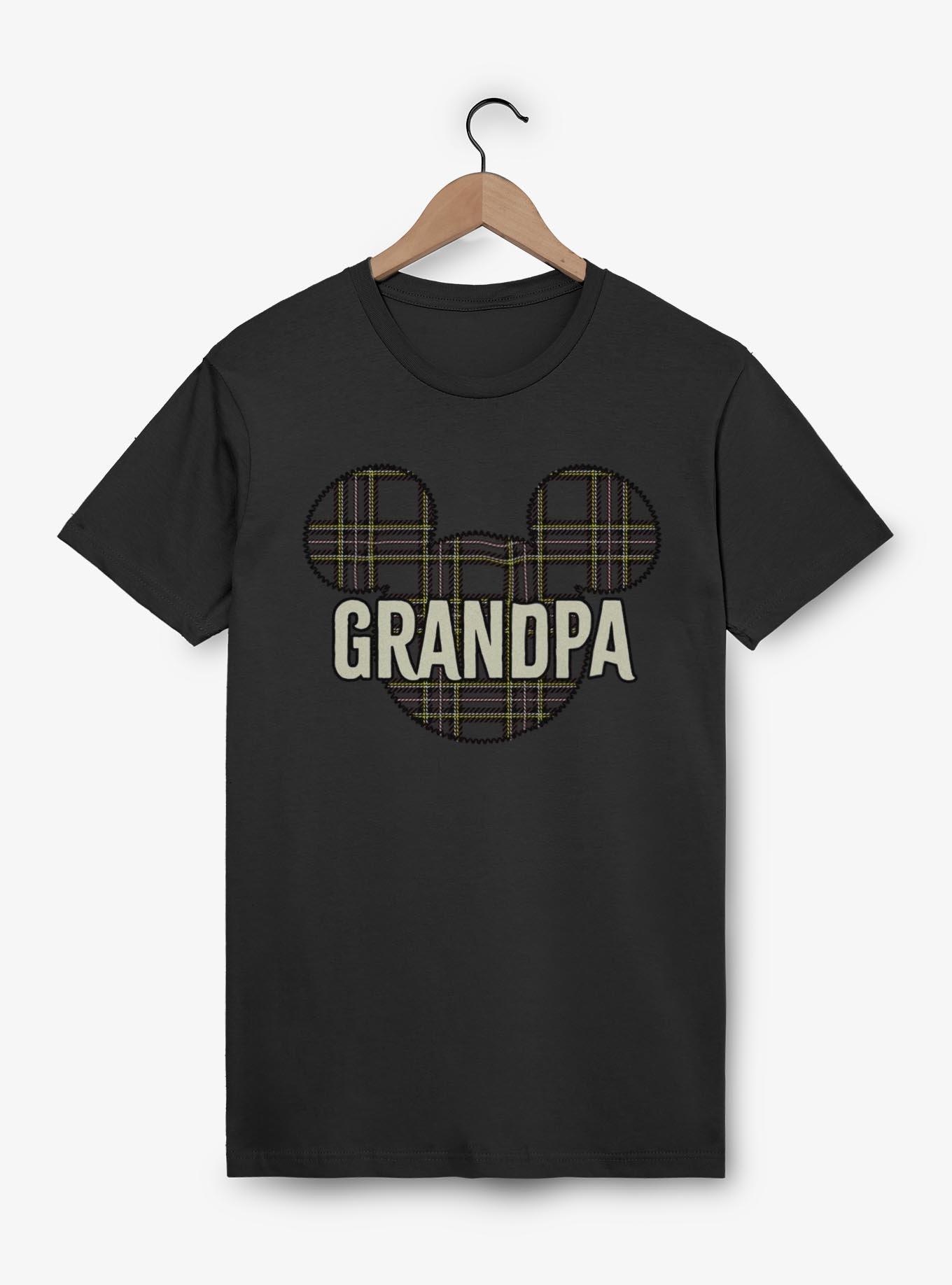 Disney Mickey Mouse Grandpa Holiday Patch T-Shirt, BLACK, hi-res