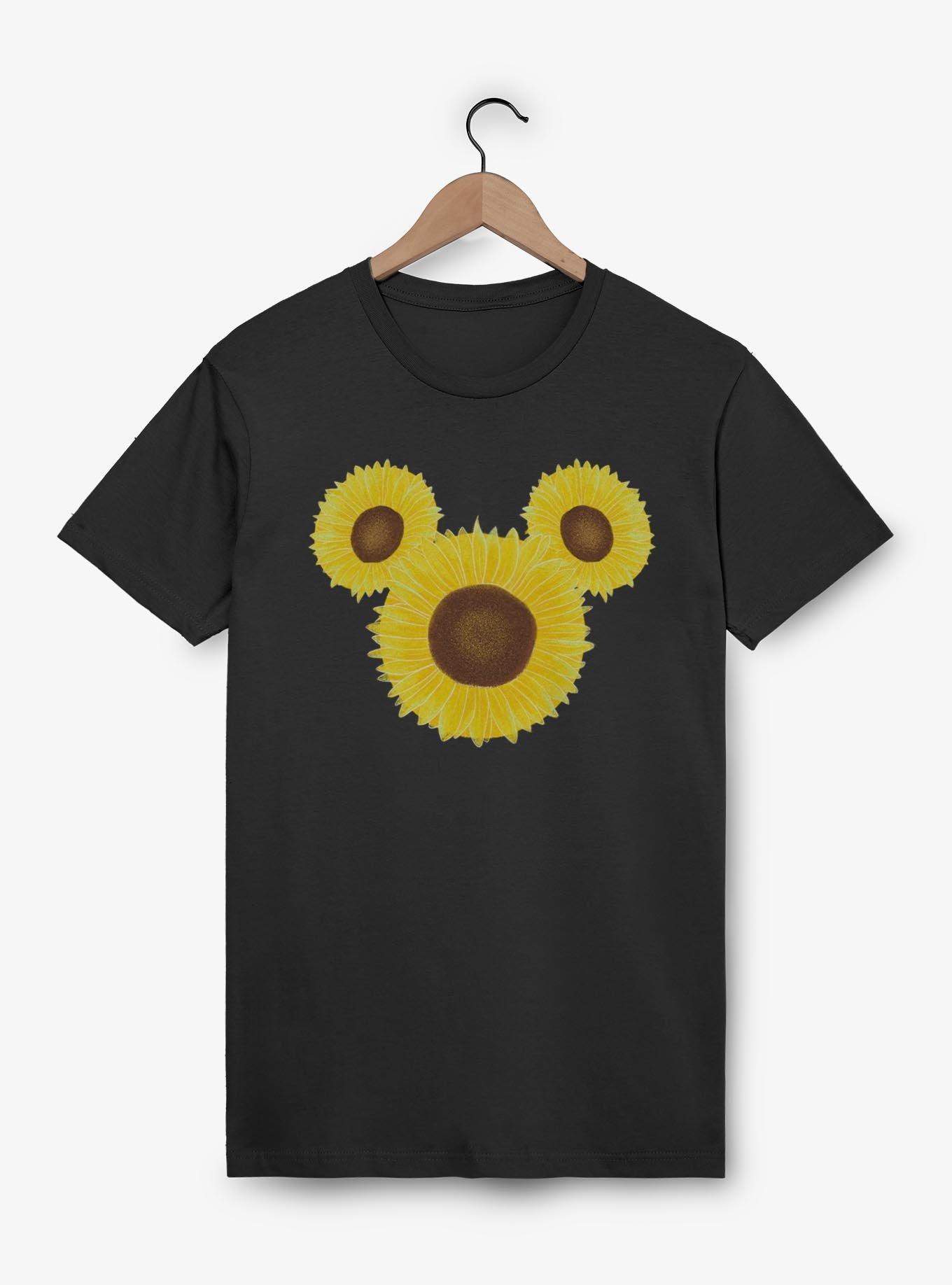 Disney Mickey Mouse Mickey Sunflower T-Shirt, BLACK, hi-res