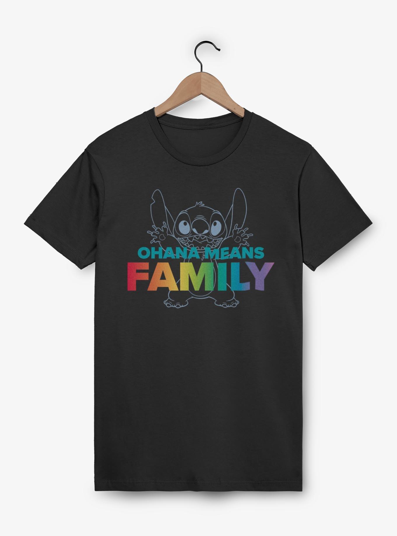 Disney Lilo & Stitch Ohana Pride T-Shirt, BLACK, hi-res
