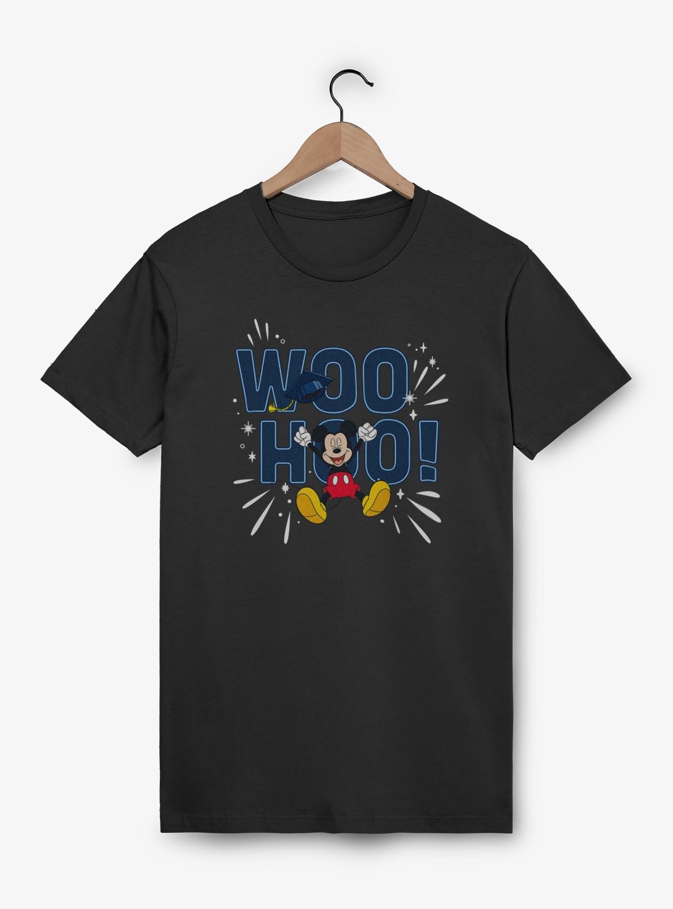 Disney Mickey Mouse Woohoo Mickey Grad T-Shirt, BLACK, hi-res