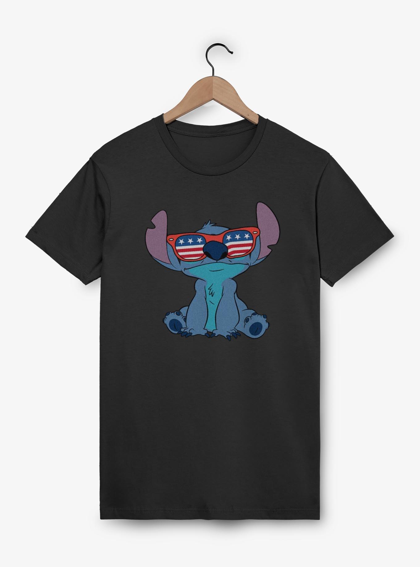 Disney Lilo & Stitch American Sunglasses T-Shirt, BLACK, hi-res