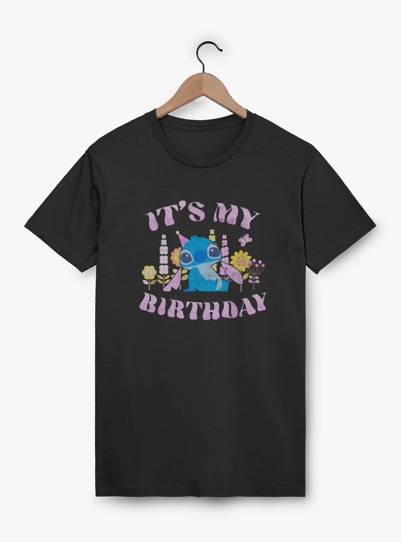 Disney Lilo & Stitch It's My Birthday T-Shirt, BLACK, hi-res