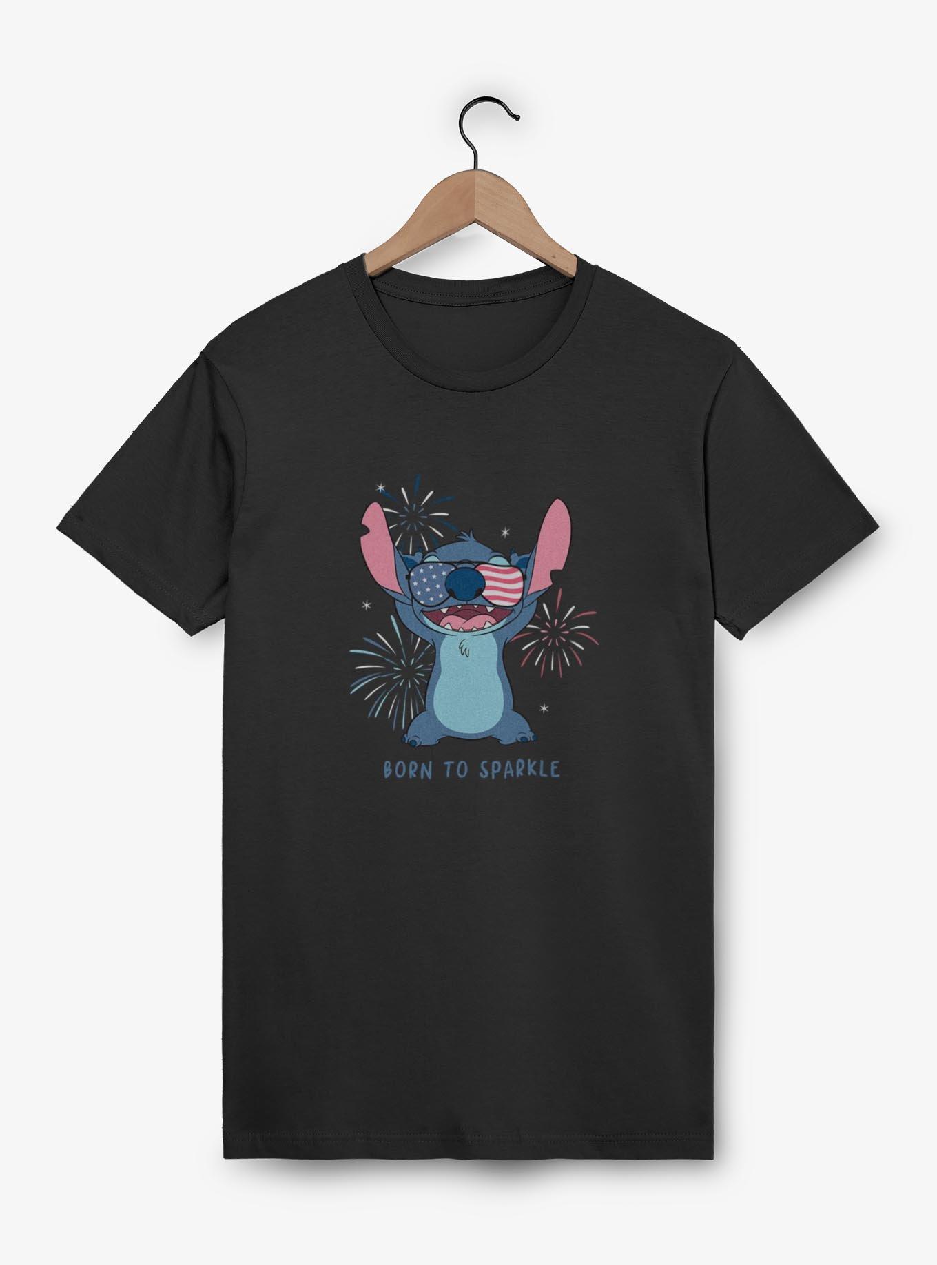 Disney Lilo & Stitch Born To Sparkle T-Shirt, BLACK, hi-res