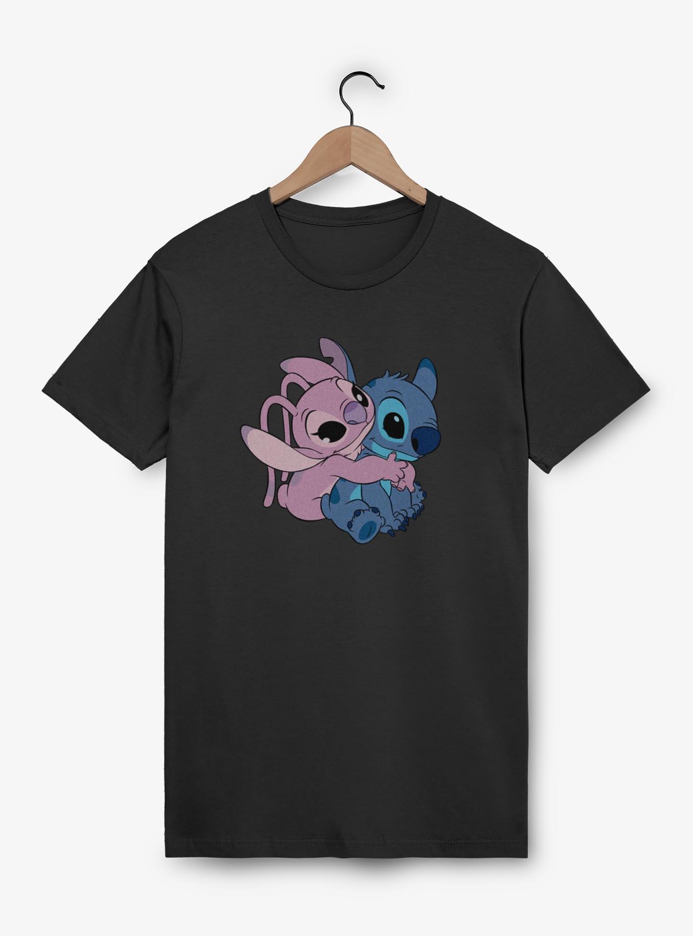 Disney Lilo & Stitch Angel Hug T-Shirt, BLACK, hi-res