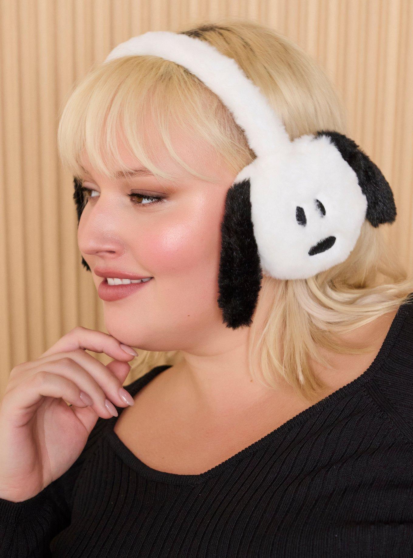 Peanuts Snoopy Figural Plush Earmuffs — BoxLunch Exclusive, , hi-res