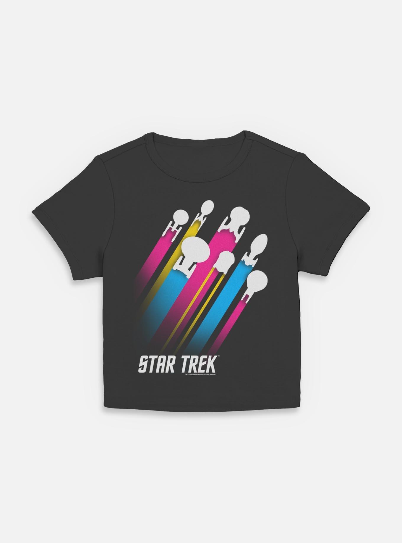 Star Trek Pan Pride Fleet Stripes Womens Baby T-Shirt, , hi-res