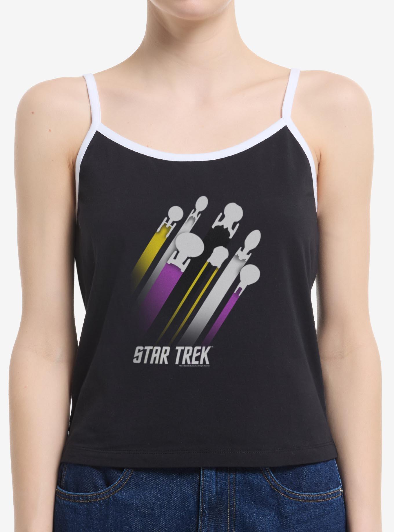 Star Trek Nonbinary Pride Fleet Stripes Womens Cami, , hi-res