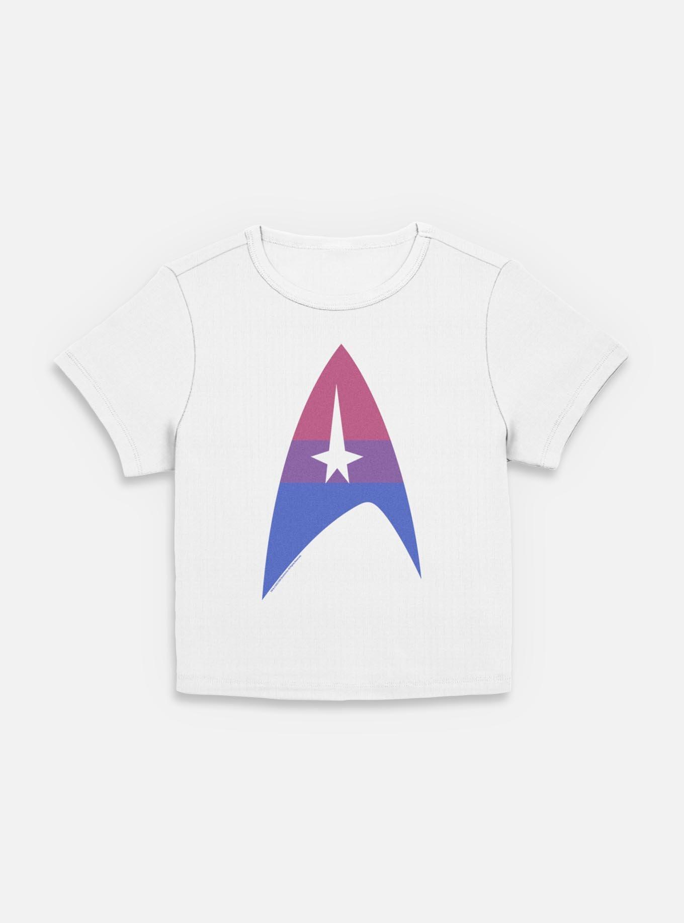 Star Trek Bisexual Flag Logo Womens Baby T-Shirt, , hi-res