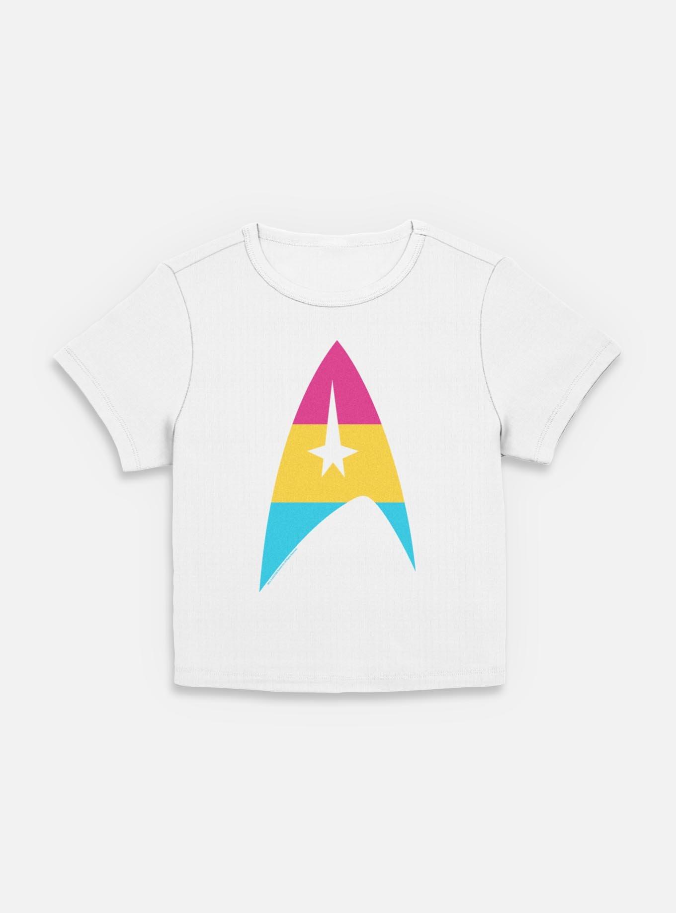 Star Trek Pan Flag Logo Womens Baby T-Shirt, , hi-res