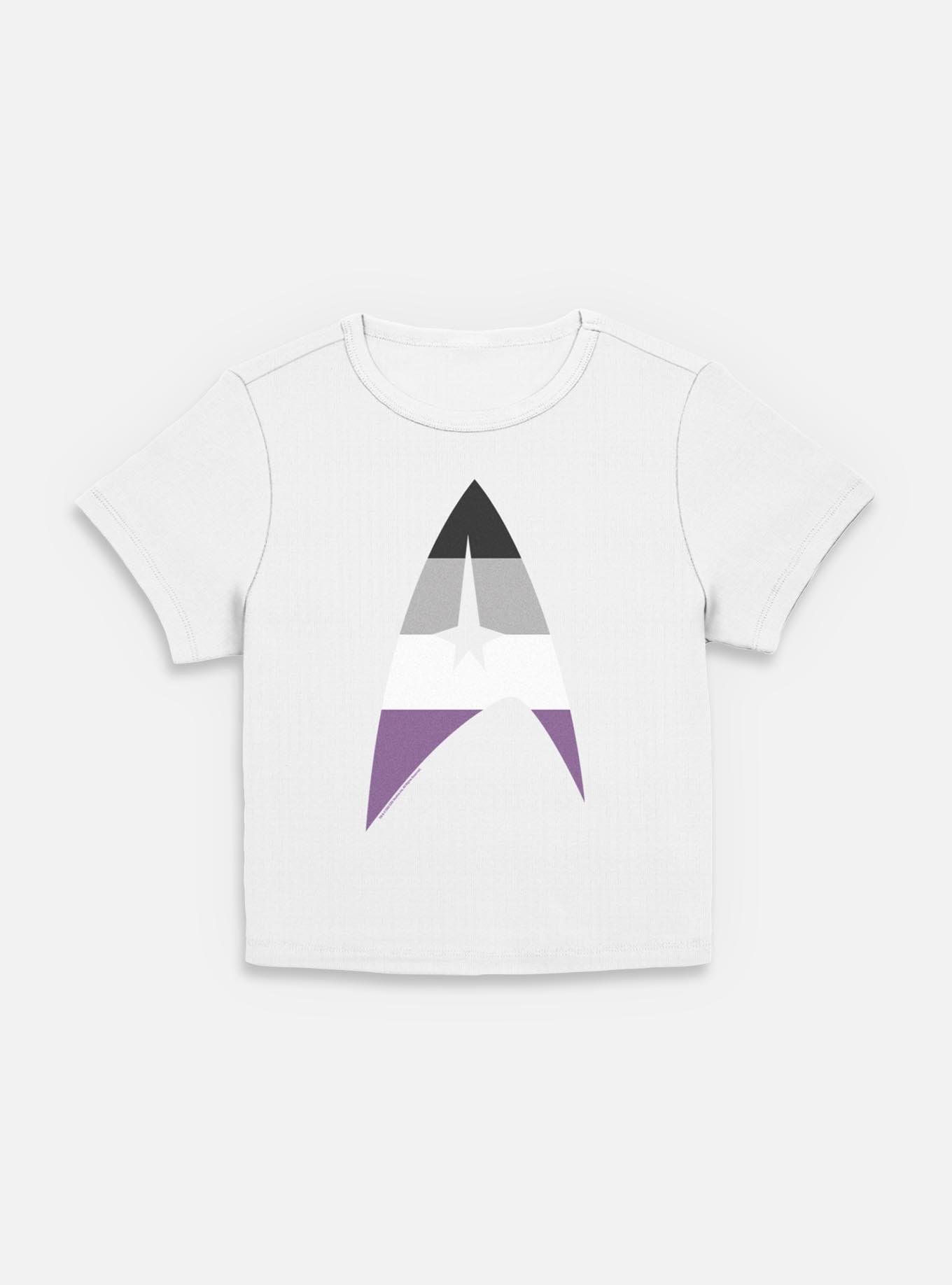 Star Trek Asexual Flag Logo Womens Baby T-Shirt, , hi-res